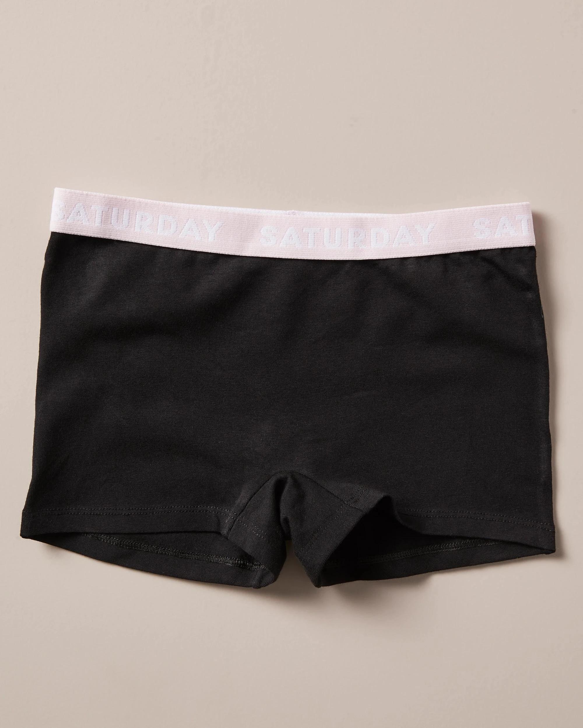 8 Girls Maxx Shorties 7 Pack BLACK, 8 of 9