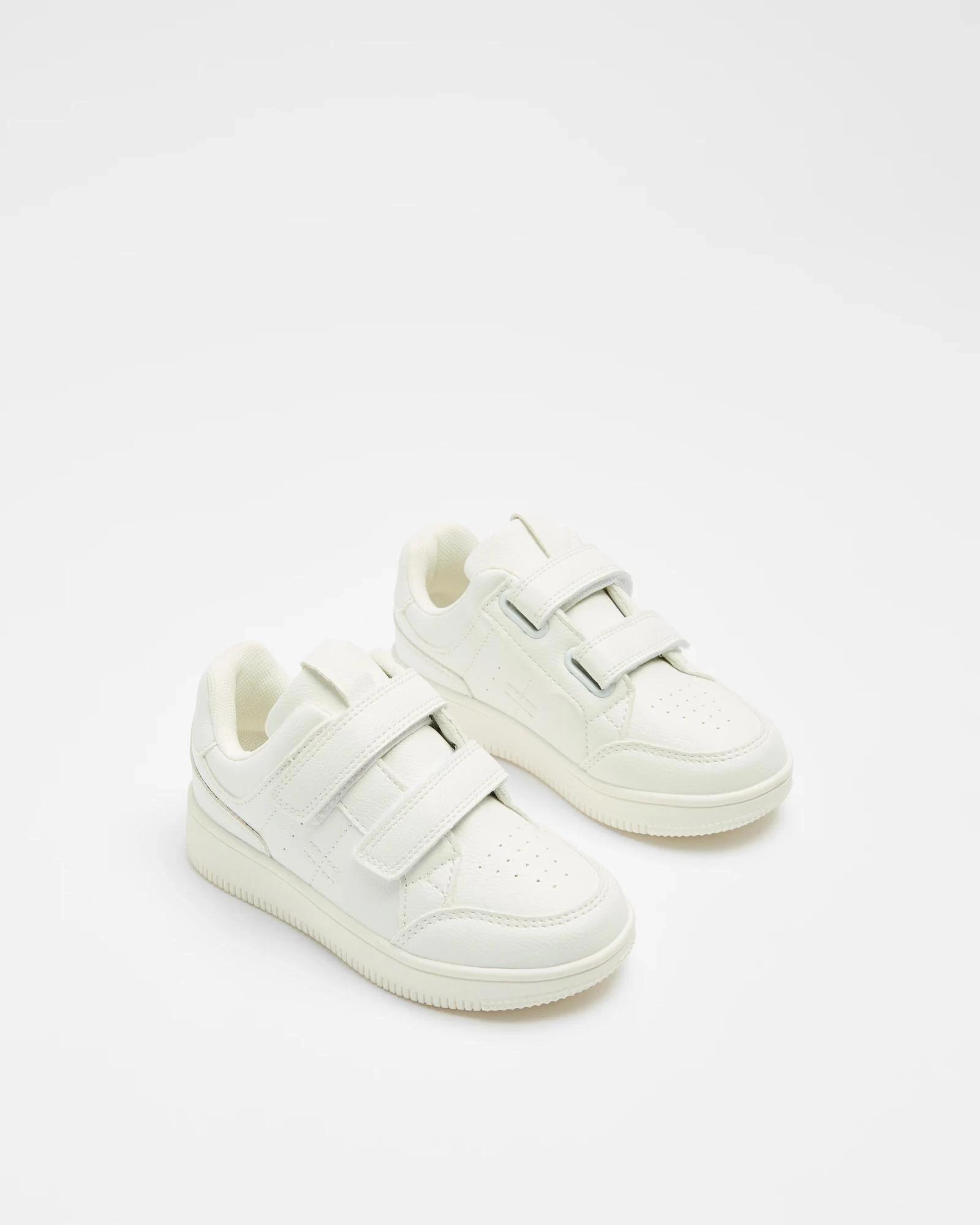 2 Target Kids Girls Junior Low Top Double Strap Sneaker - Sully WHITE, 2 of 2