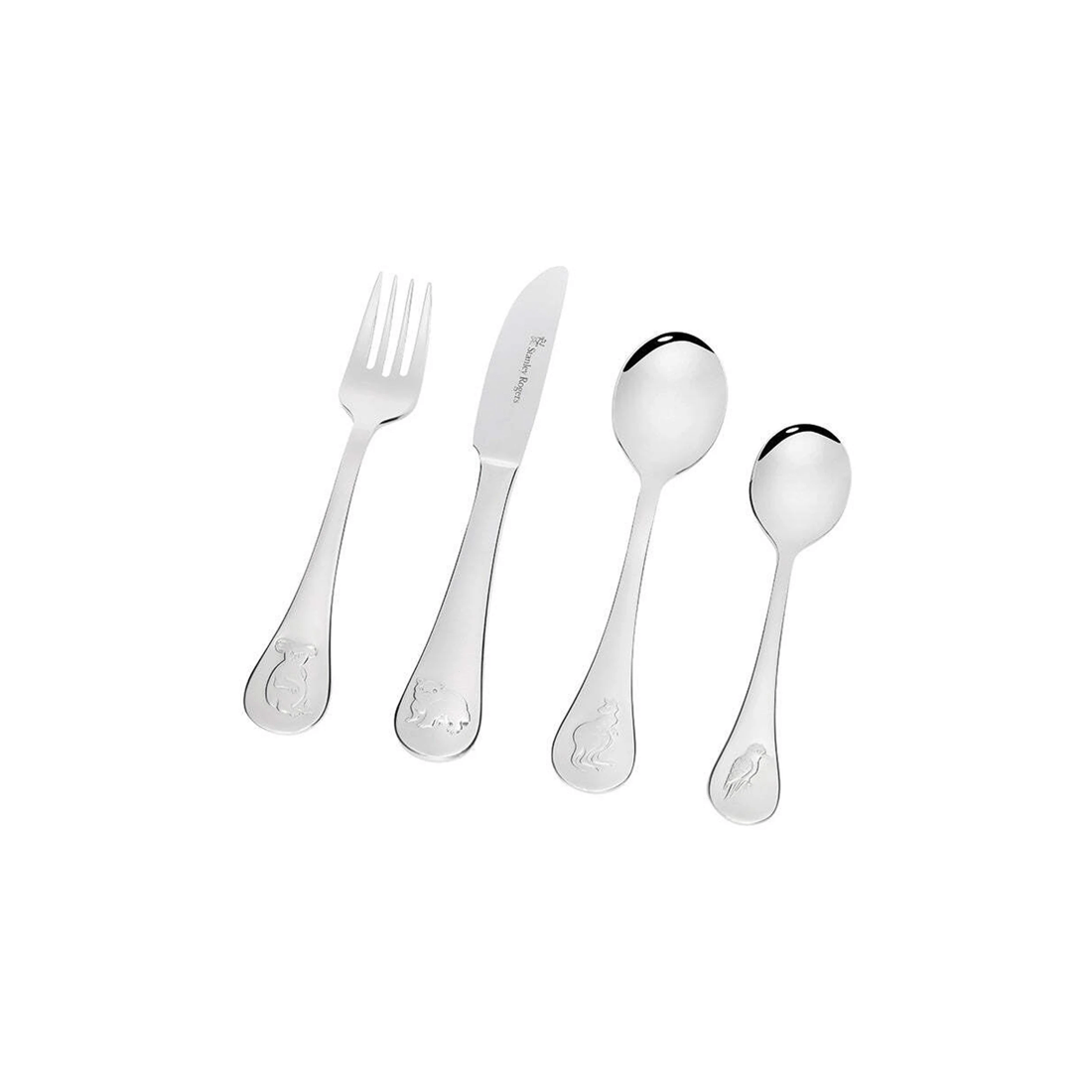 3 Stanley Rogers 4pc Children Cutlery Set Australian Animals Design Gift Boxed.
 - Multi, 3 of 4