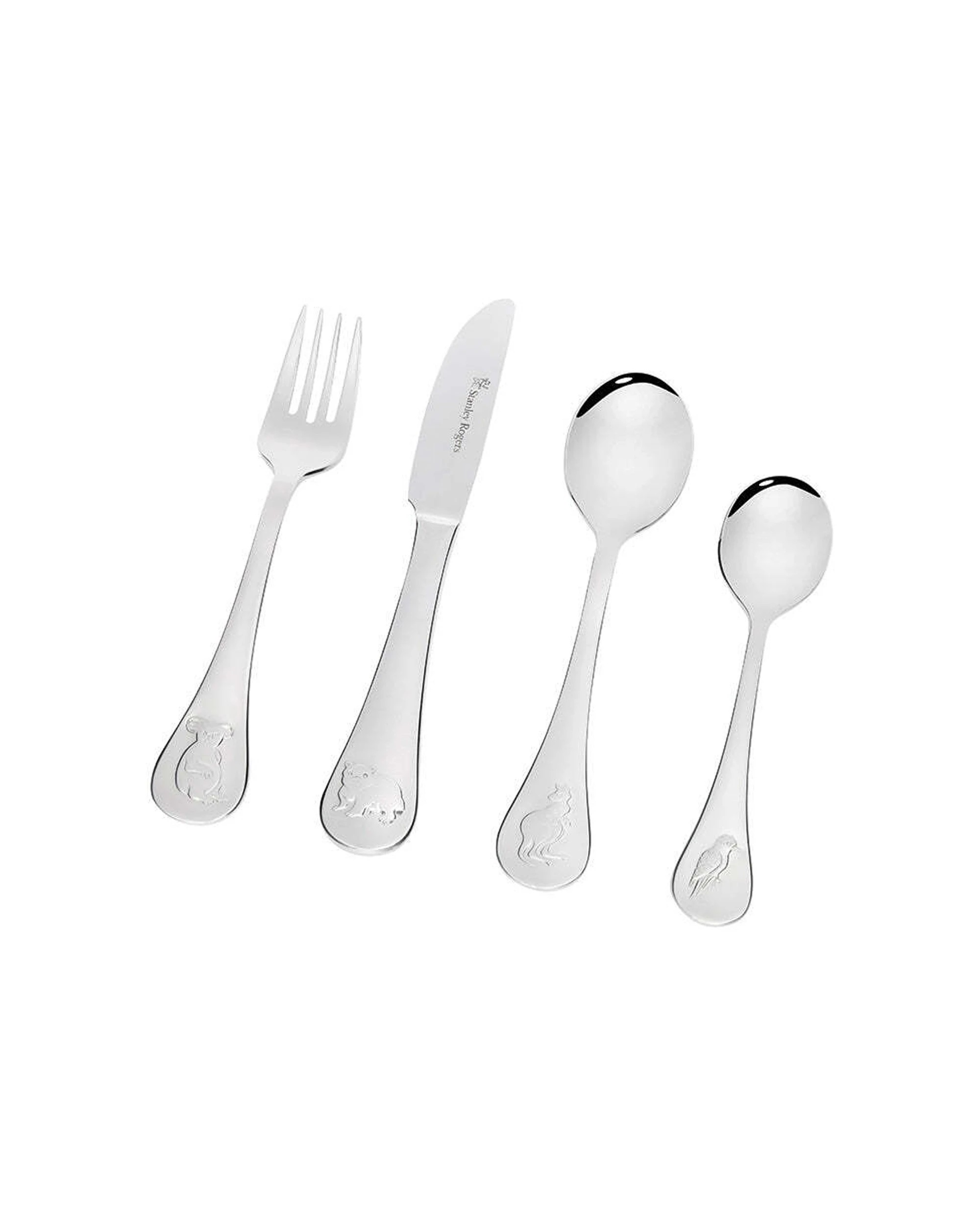 3 Stanley Rogers 4pc Children Cutlery Set Australian Animals Design Gift Boxed.
 - Multi, 3 of 4