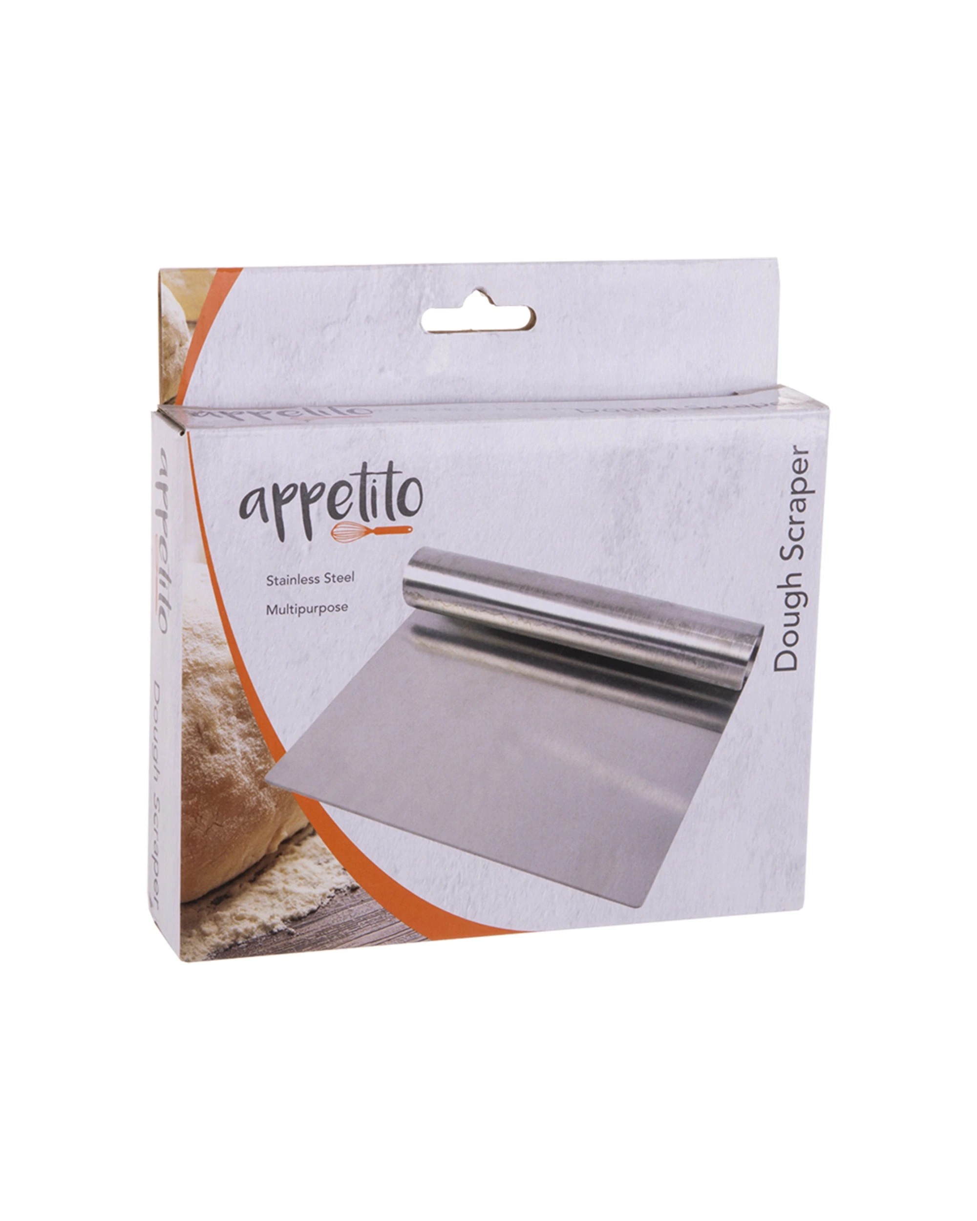 6 Appetito Stainless Steel Dough Scraper Model 3240 - Silver, 6 of 7