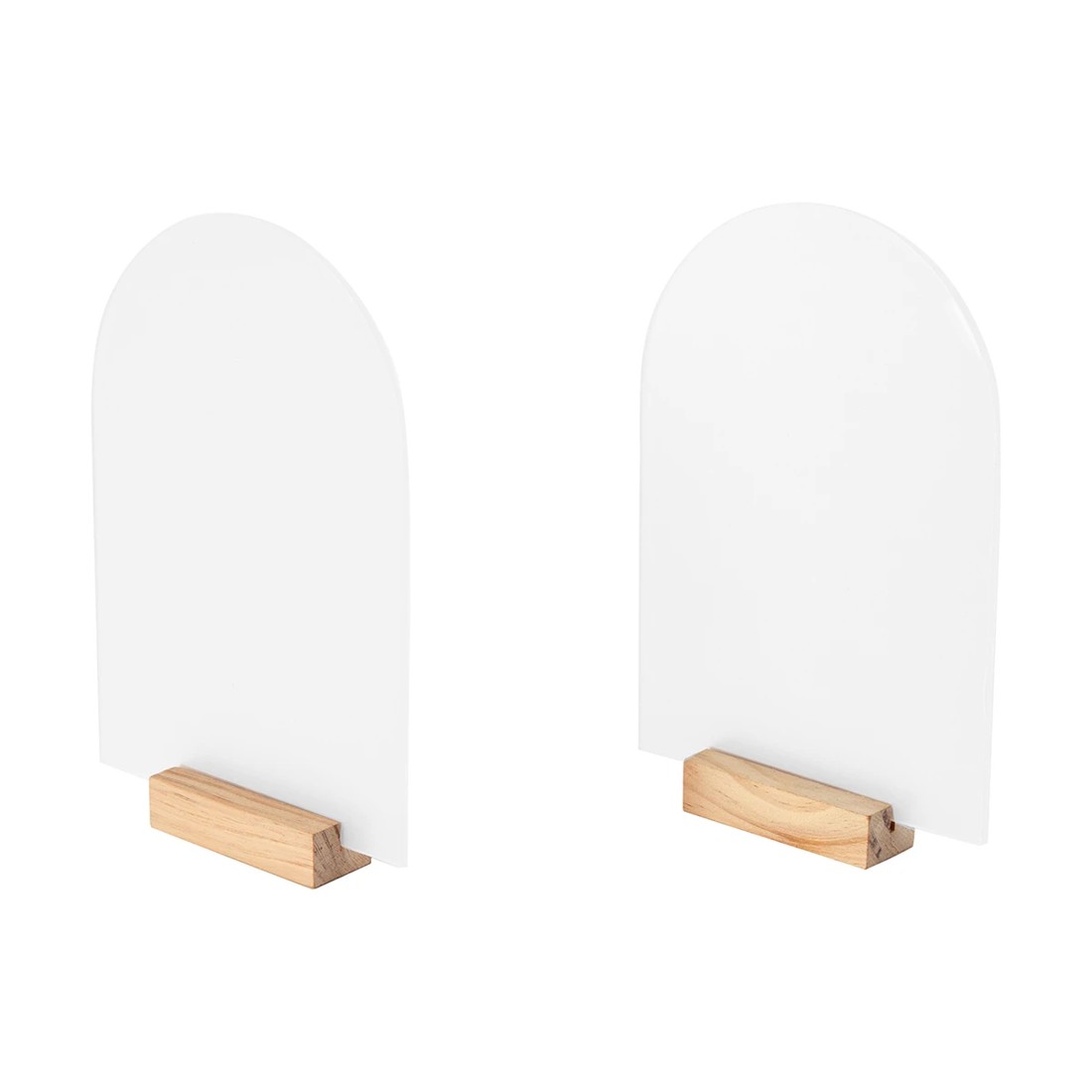 7 2 Pack A5 Acrylic Signs with Wooden Bases, 7 of 8