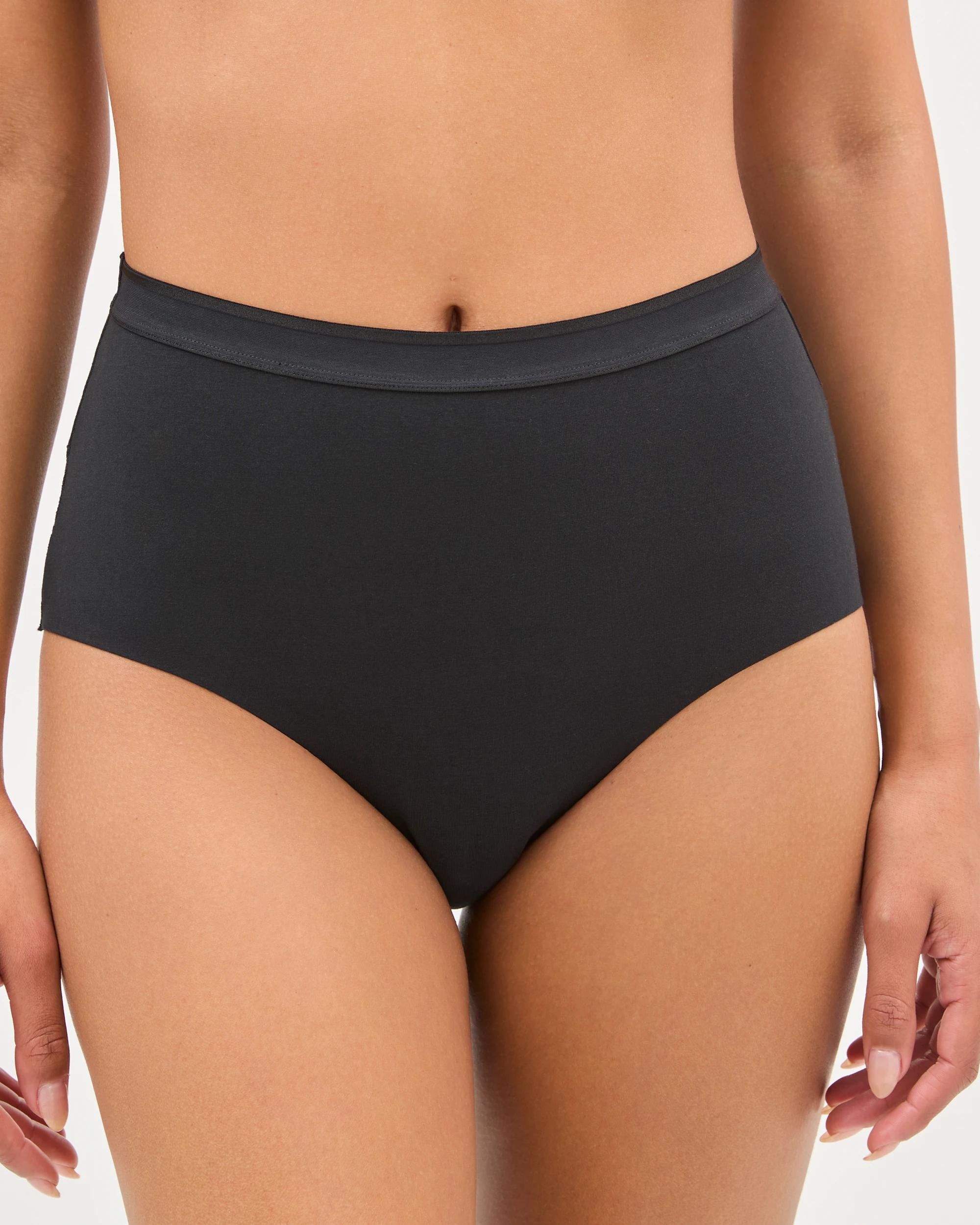 2 Target Woman Australian Cotton Blend 2 Pack Luna Lace Light Shaping Full Briefs BLACK, 2 of 4