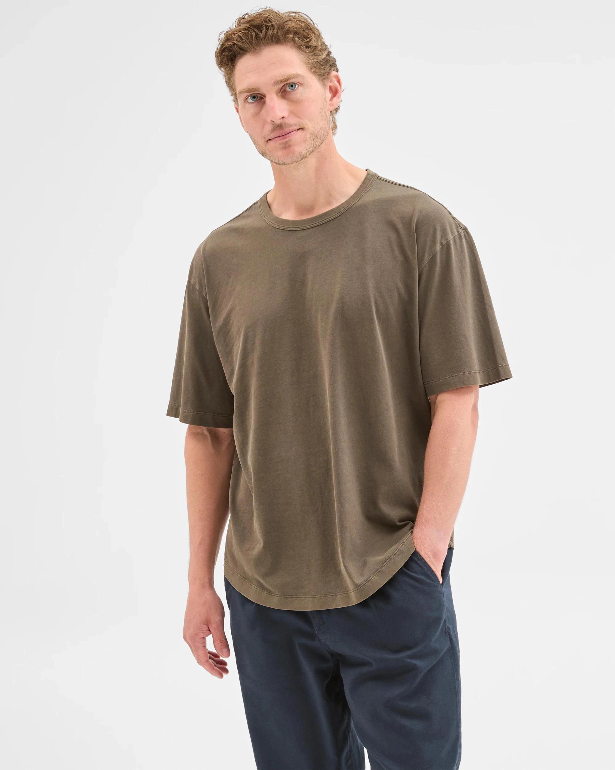 2 Target Man Australian Cotton T-Shirt DARK OLIVE, 2 of 6