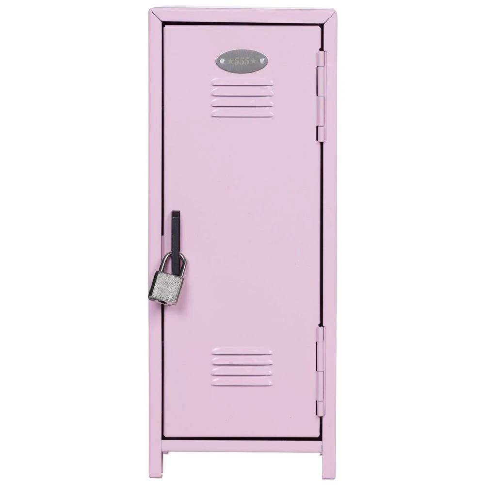 1 Otto Metal Desktop Locker Pastel Pink, 1 of 4