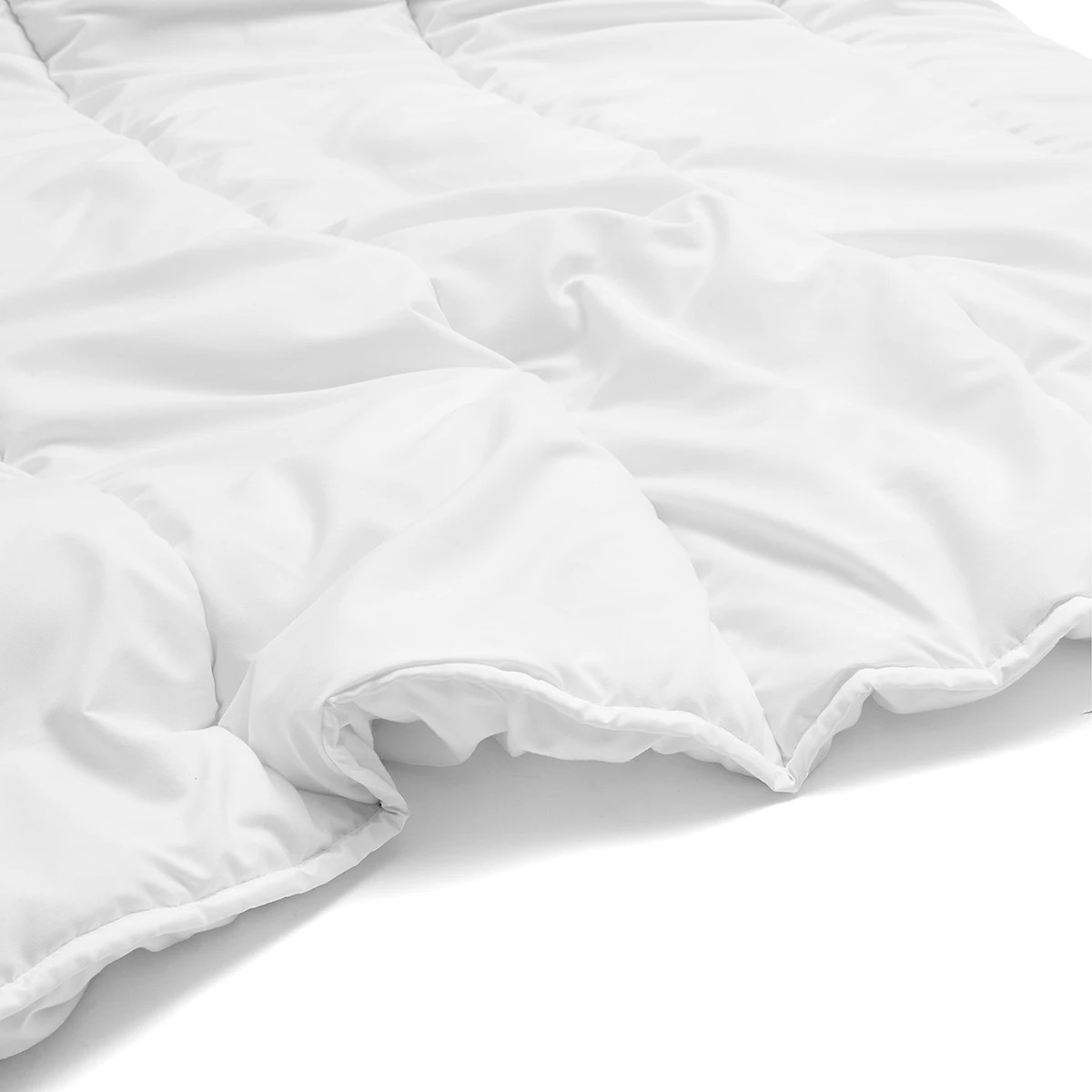 6 High Warmth Soft Comfort Quilt - Queen Bed, White, 6 of 6