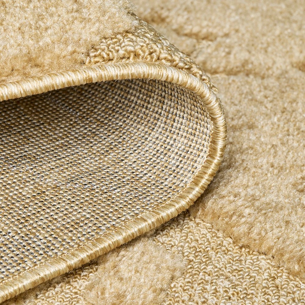 6 Common Ground Rugs Sanctuary Nyla 400x80cm - Large Runner Power Loomed Rug - Gold, 6 of 7