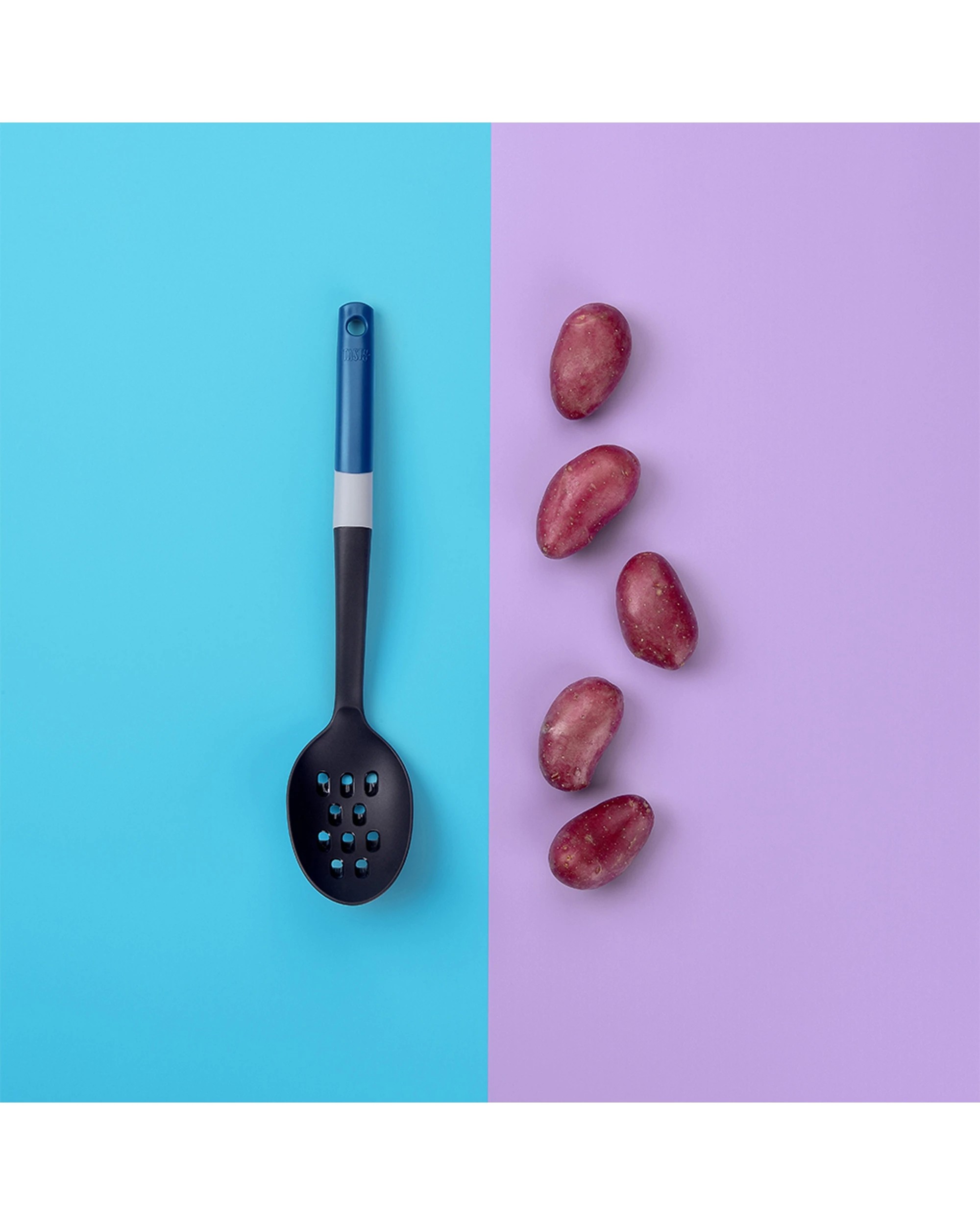3 Tasty 3PK Plastic Slotted Spoon Cooking Utensil 38cm - Multi, 3 of 3