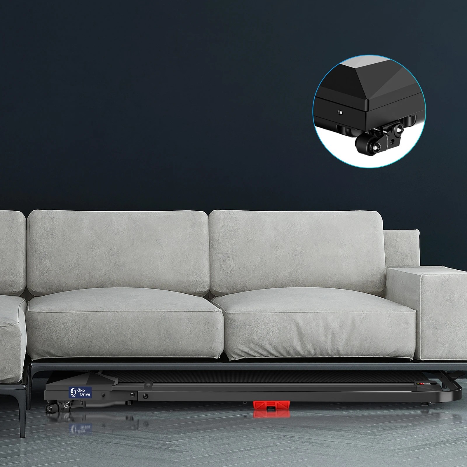 6 Black Lord Treadmill Electric Walking Pad Under Desk Home Incline Foldable - Black, 6 of 10