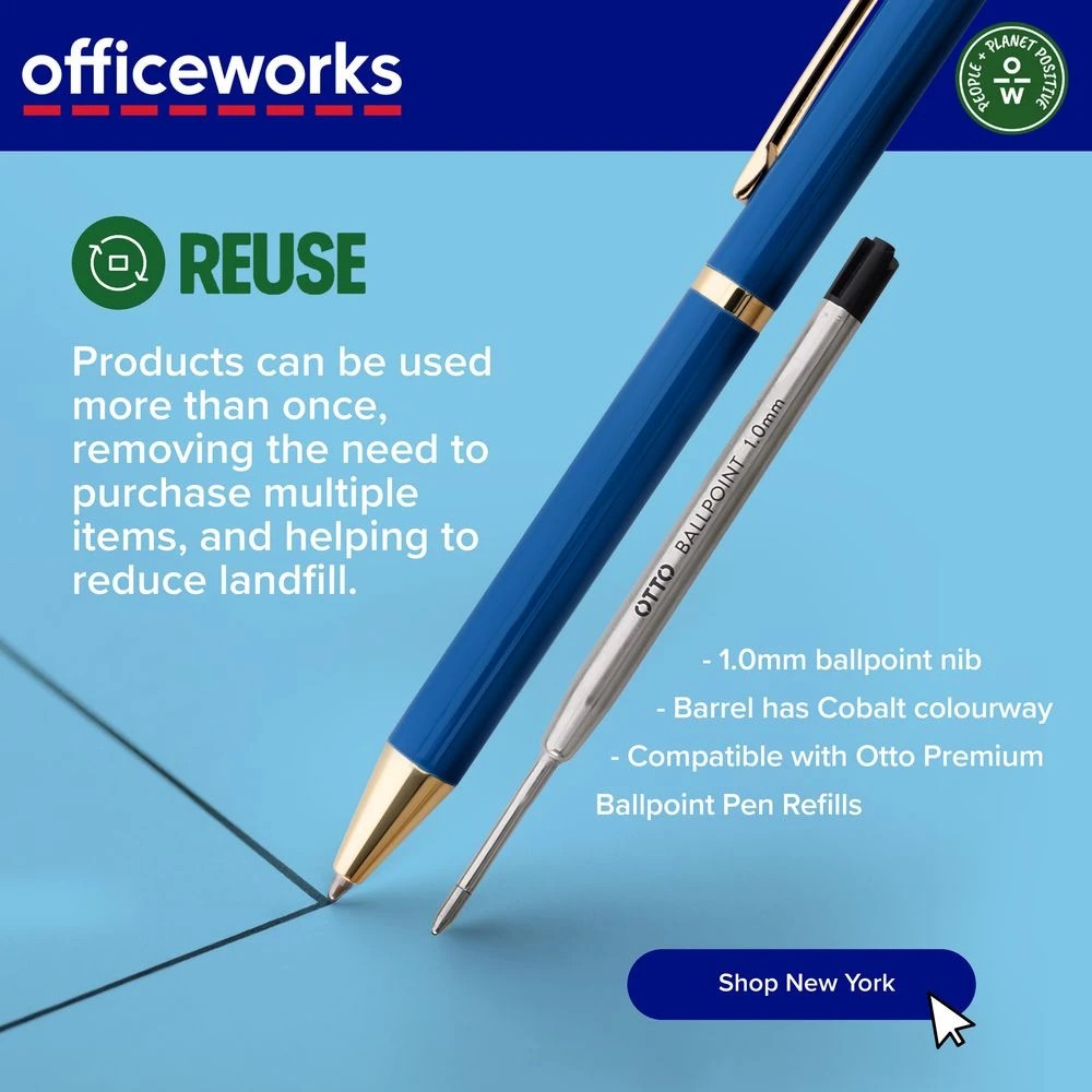 7 Otto Premium New York Ballpoint Pen 1mm Cobalt, 7 of 7