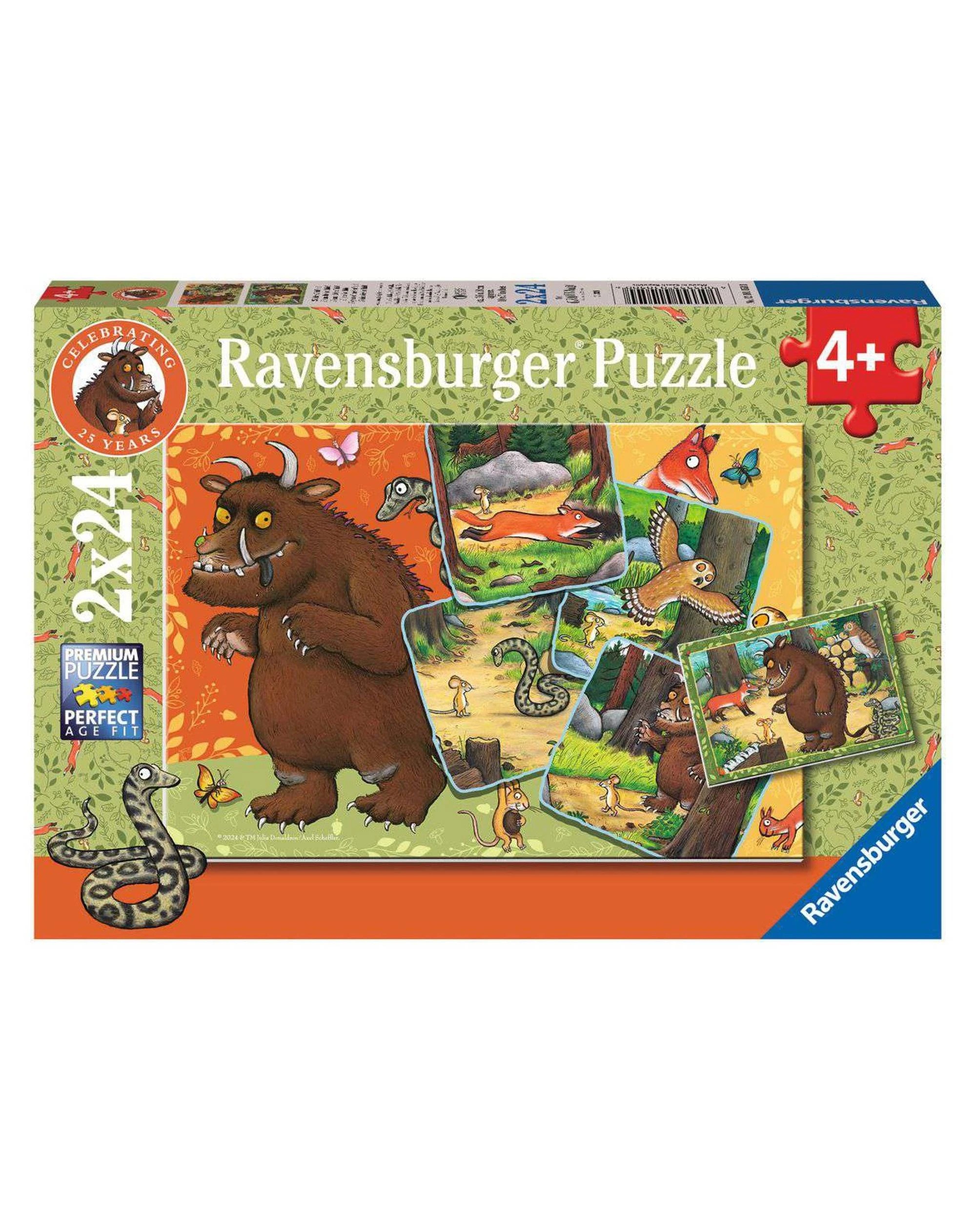 1 Ravensburger The Gruffalo 2x24 Piece Jigsaw Puzzle, 1 of 3