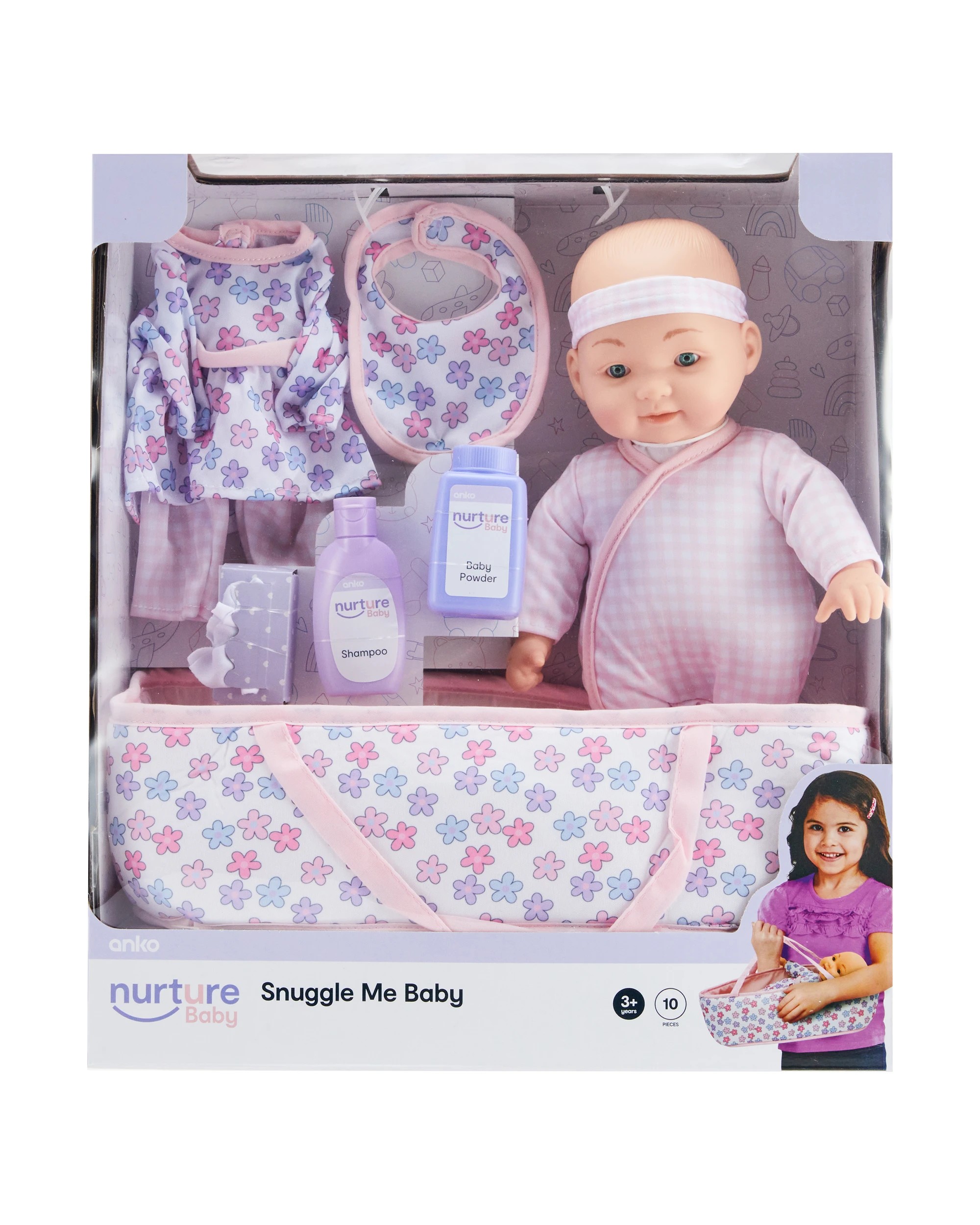 1 10 Piece Nurture Baby Snuggle Me Baby, 1 of 7