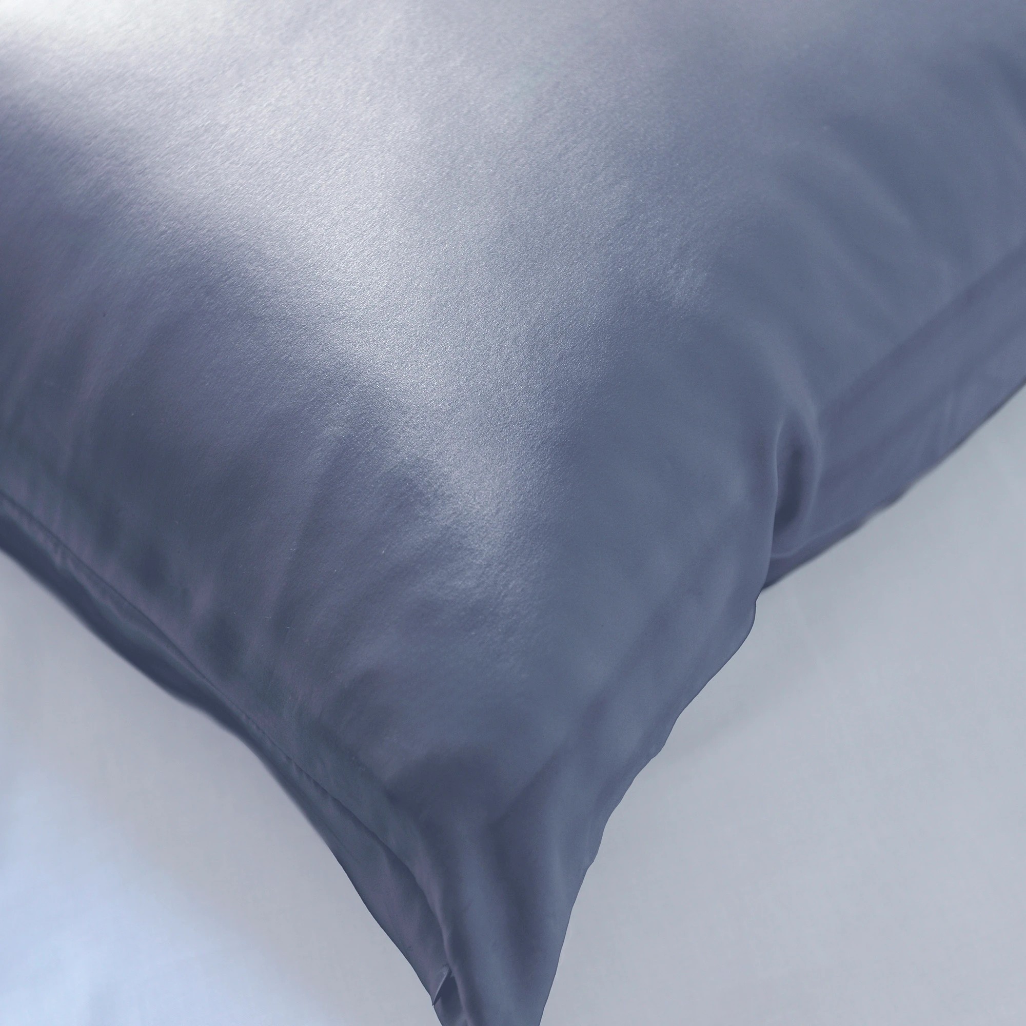 3 Royal Comfort Mulberry Soft Silk Luxurious Hypoallergenic Pillowcase Twin Pack - Blue, 3 of 10