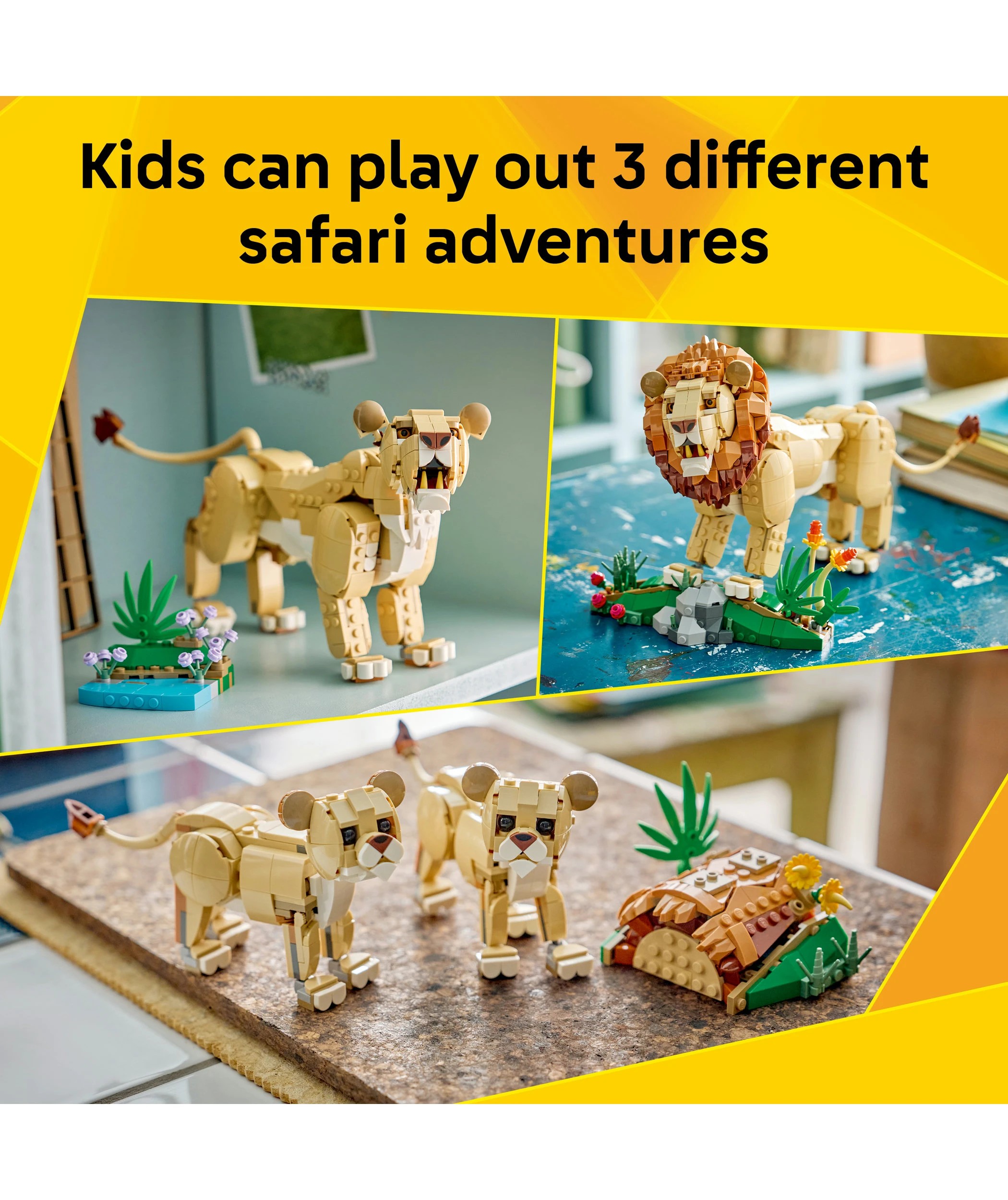 4 LEGO Creator Wild Animals: Majestic Lion 31386, 4 of 9