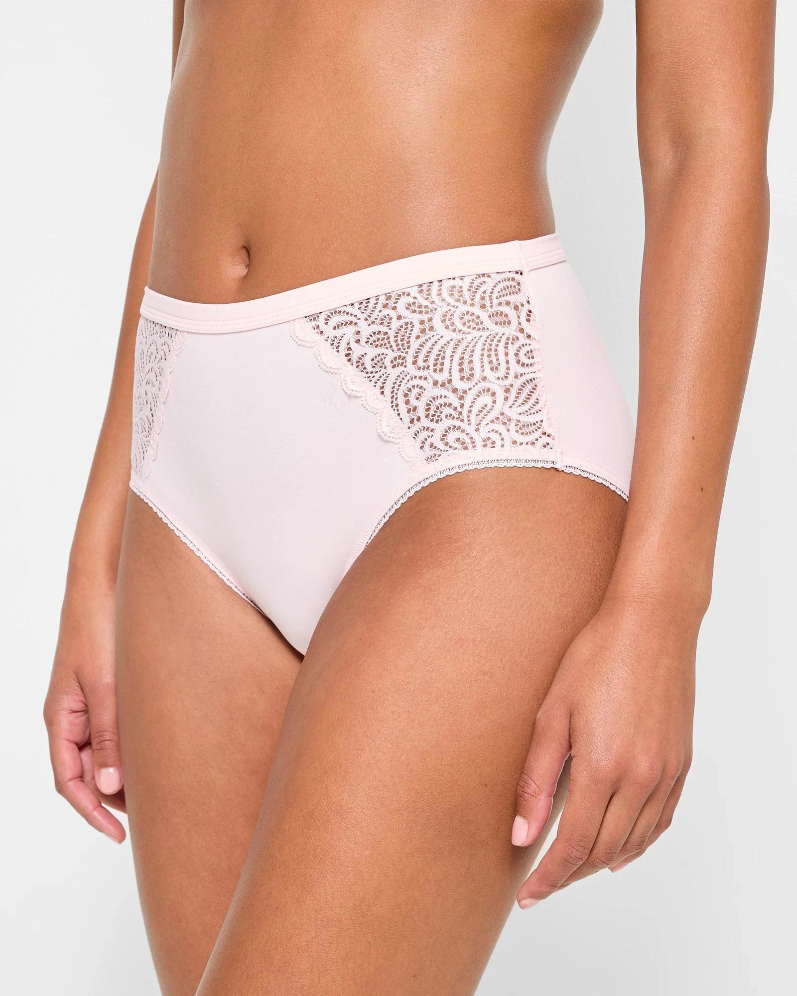 3 Target Woman Australian Cotton and Lace Midi Briefs BLUSHING PINK, 3 of 4