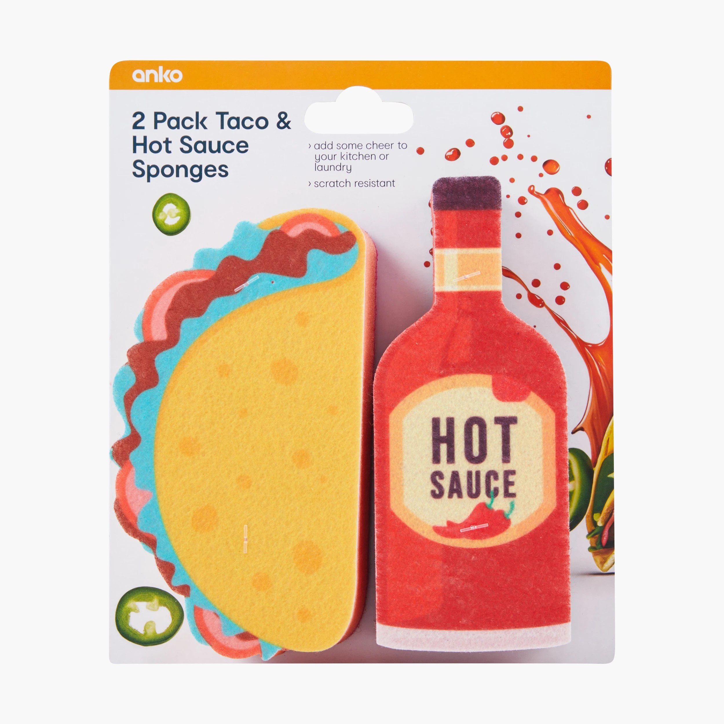 5 2 Pack Taco and Hot Sauce Sponges, 5 of 5