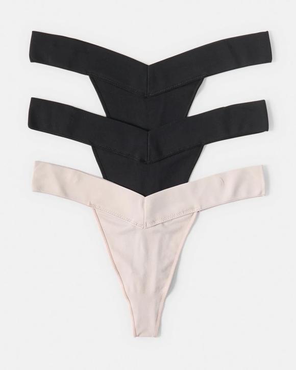 3 Pack V-Front Seamfree G-string Briefs