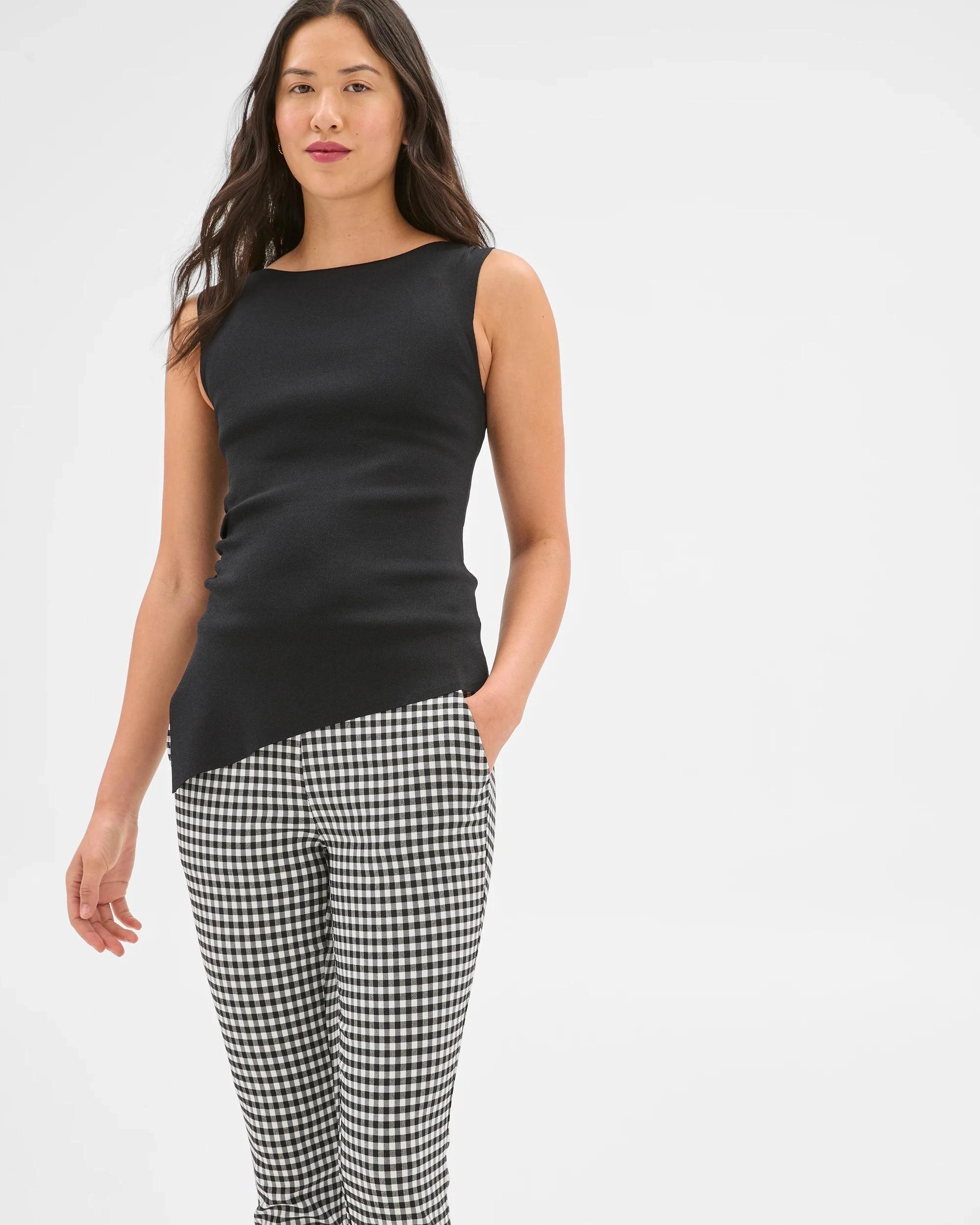 4 Preview Carrie Bengaline Ankle Length Skinny Pants GINGHAM CHECK, 4 of 6