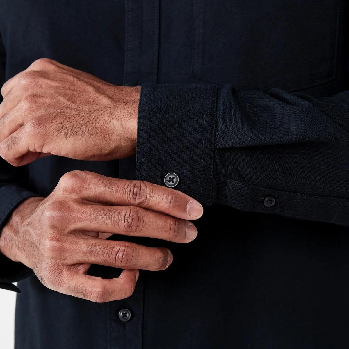 6 Long Sleeve Oxford Shirt BLACK, 6 of 7