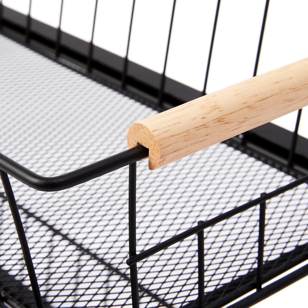 7 Wire and Wood 2 Tiered Drawers, 7 of 8