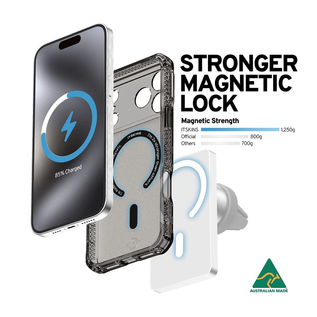 7 Itskins Made in Australia Magsafe Case iPhone 17 ProMax Black, 7 of 7