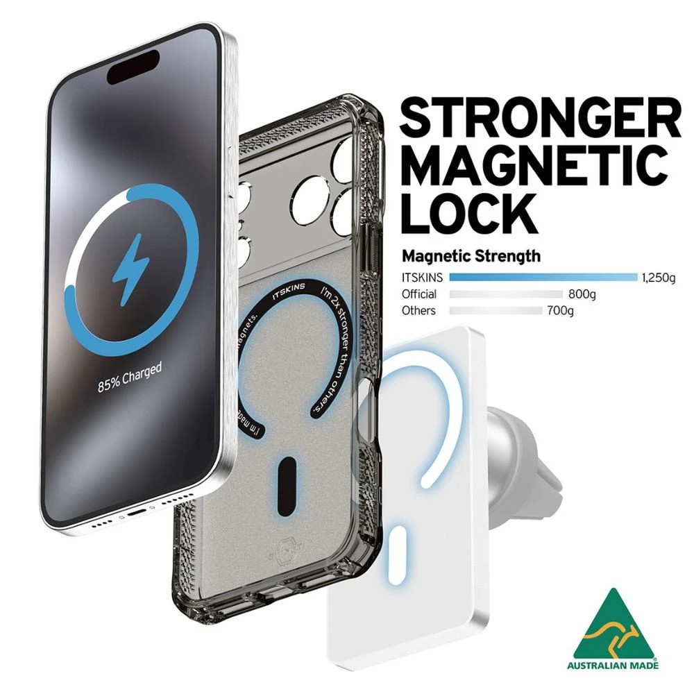 7 Itskins Made in Australia Magsafe Case iPhone 17 ProMax Black, 7 of 7