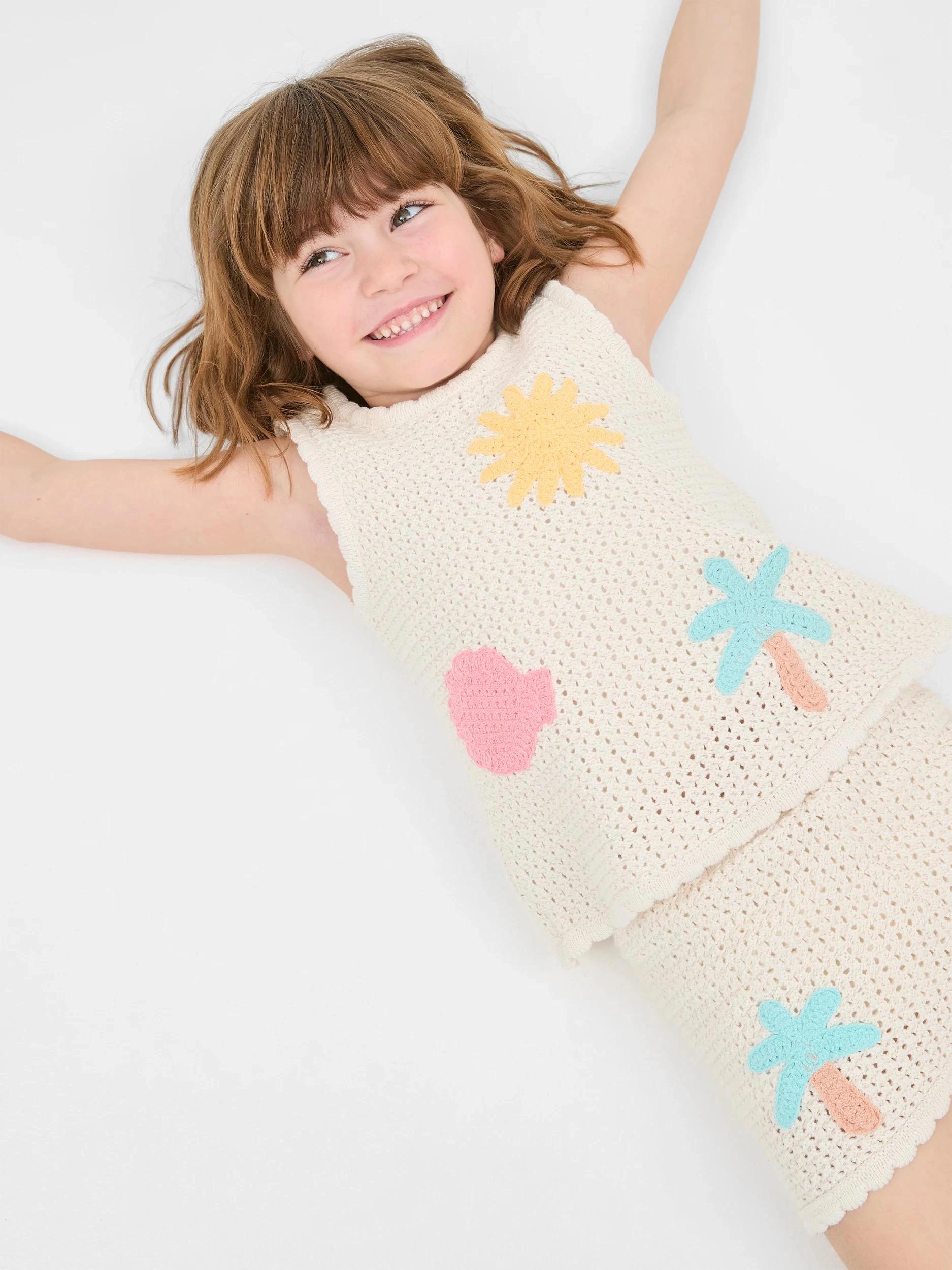 3 Target Crochet Shorts and Tank Top Set GARDENIA, 3 of 8