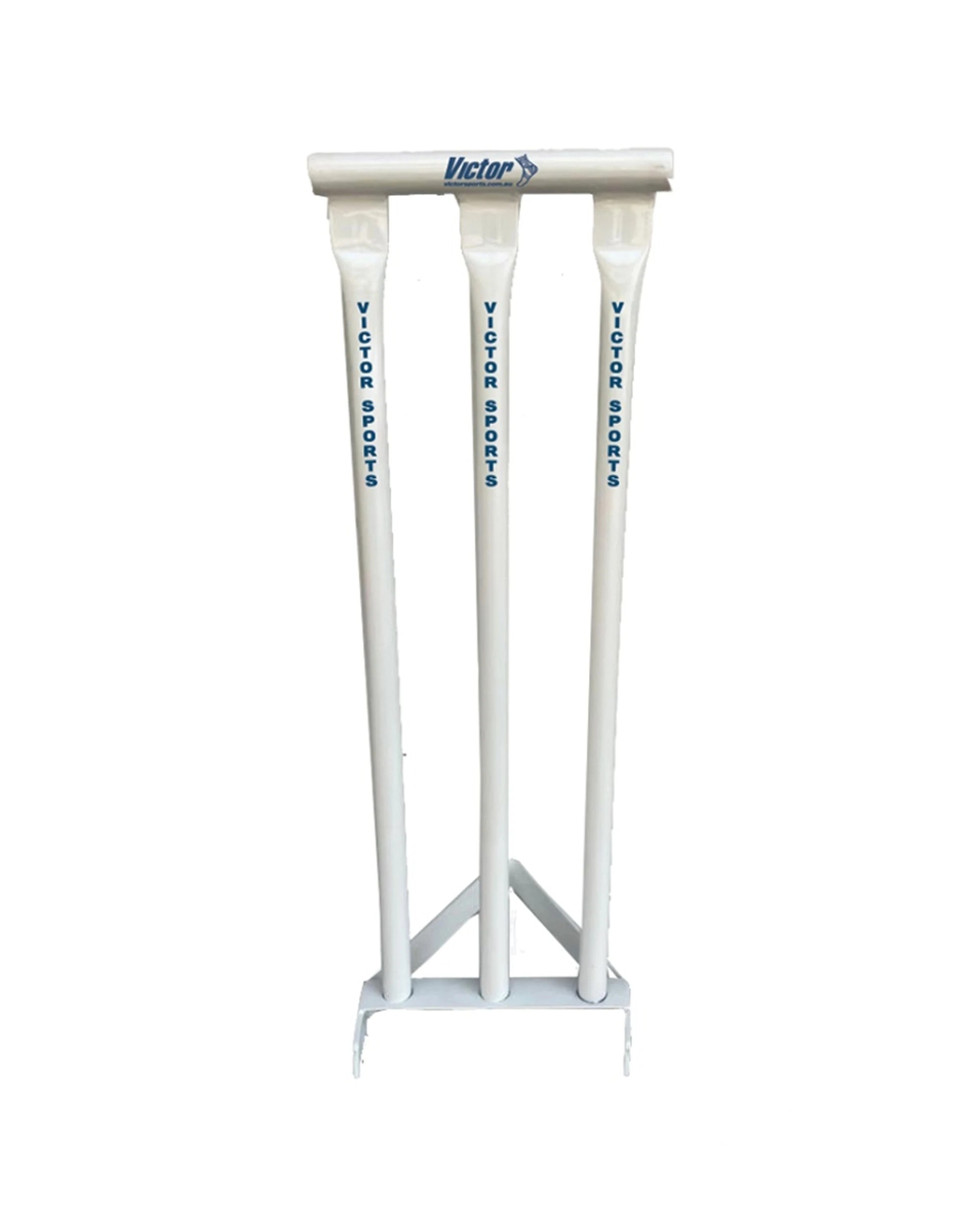 1 Victor Sports Cricket Freestanding Metal Stumps Powder Coated 28 Inches - White, 1 of 1