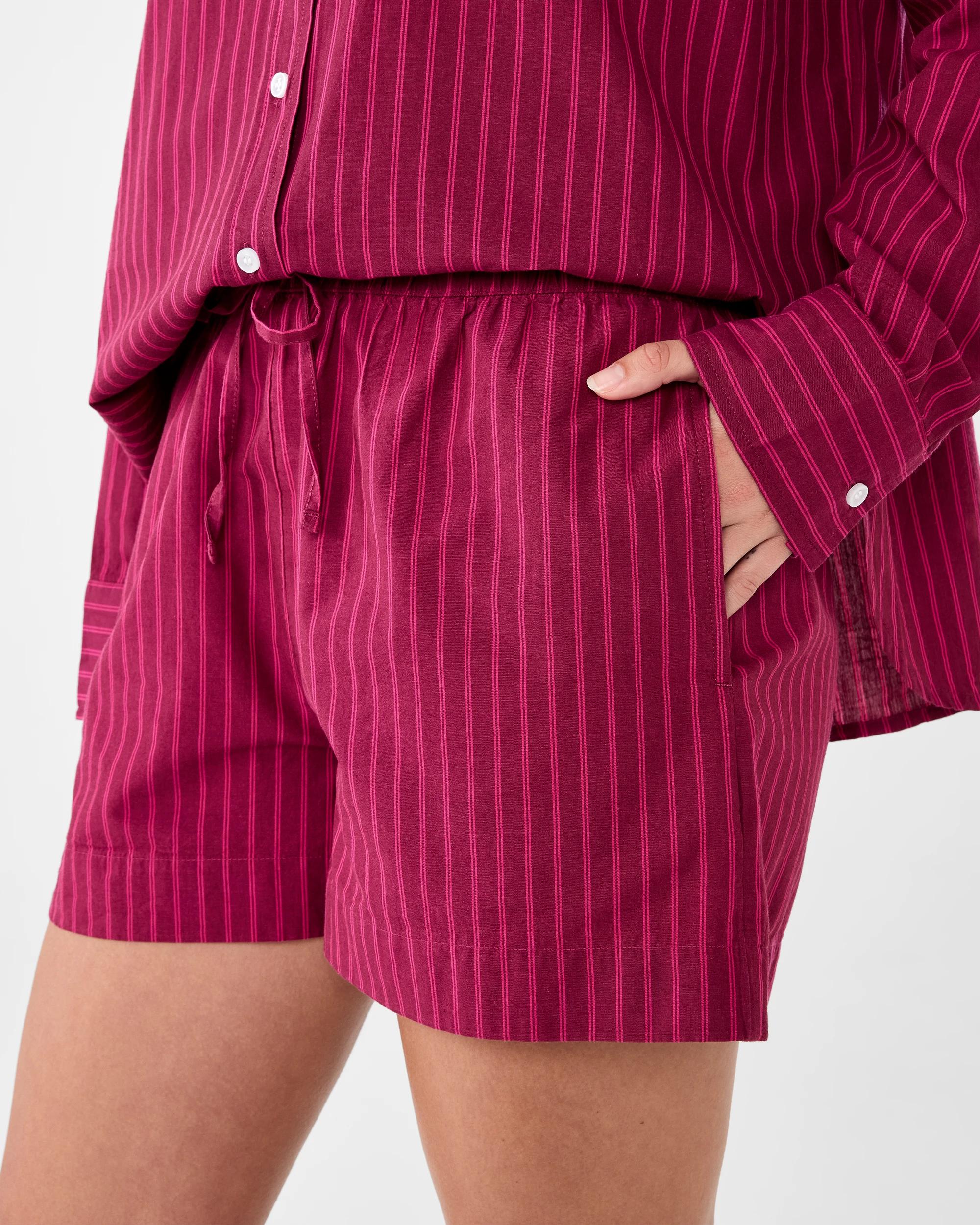 2 Poplin Stripe Boxer Shorts Cran Strpe, 2 of 6