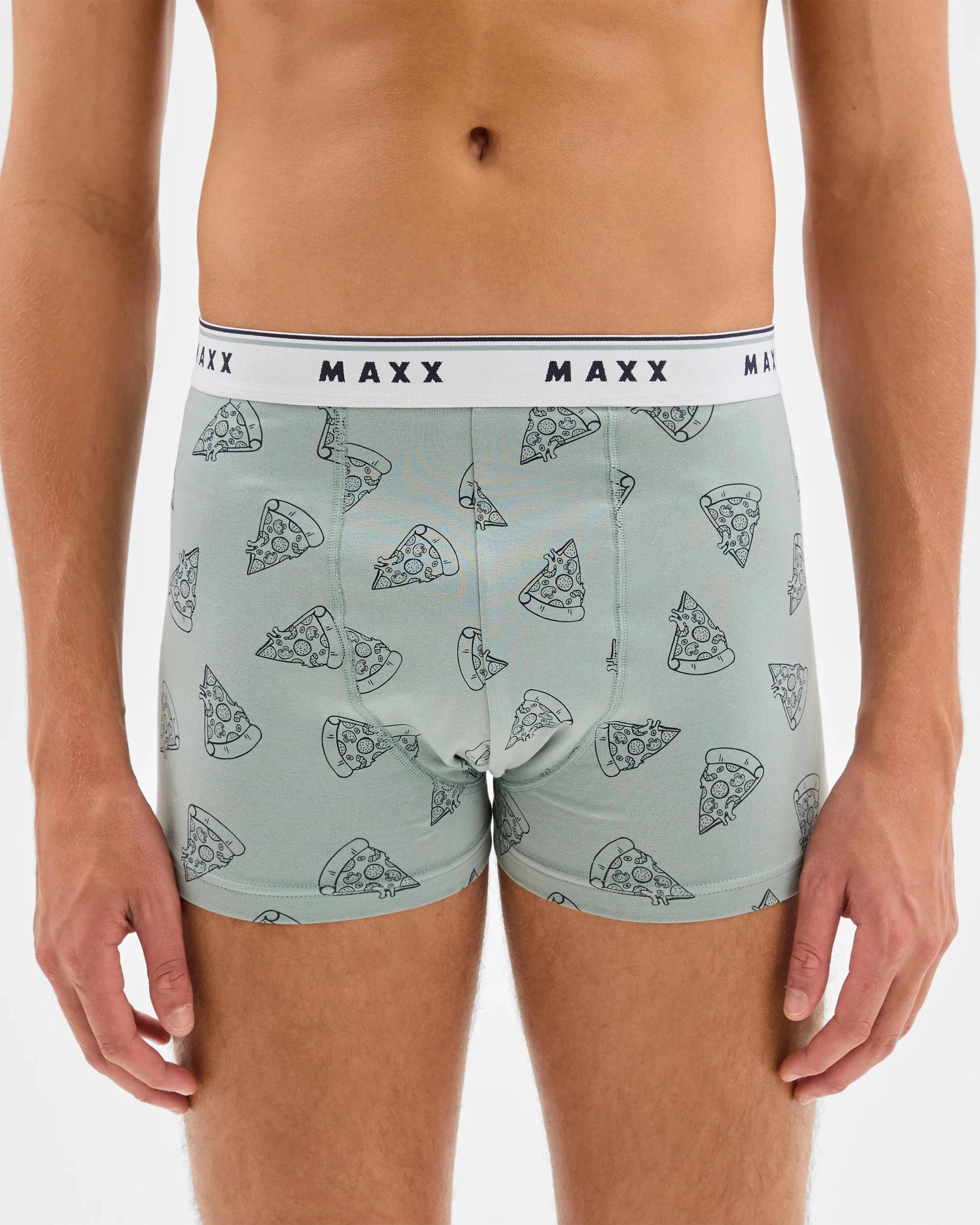 4 Australian Cotton Blend Mens Hipster Trunk 3 Pack - Maxx PIZZA MULTI, 4 of 4
