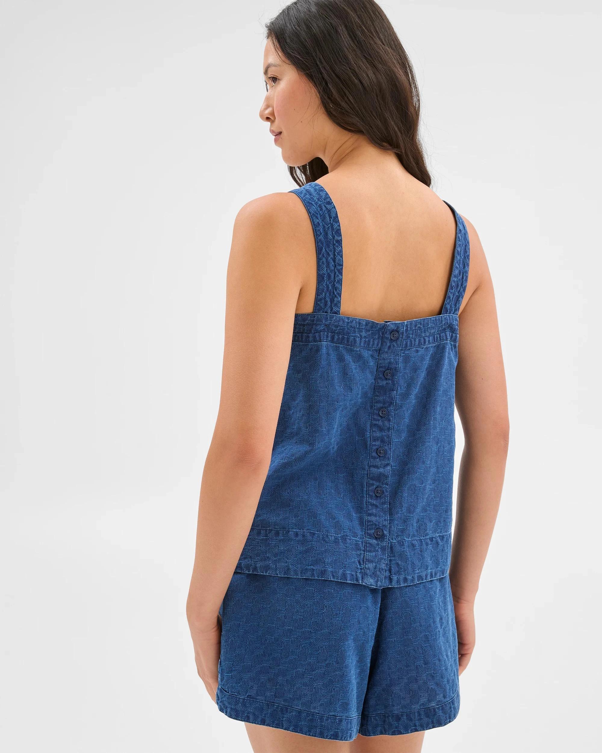 4 Target Stitch Detail Cami CHAMBRAY, 4 of 6