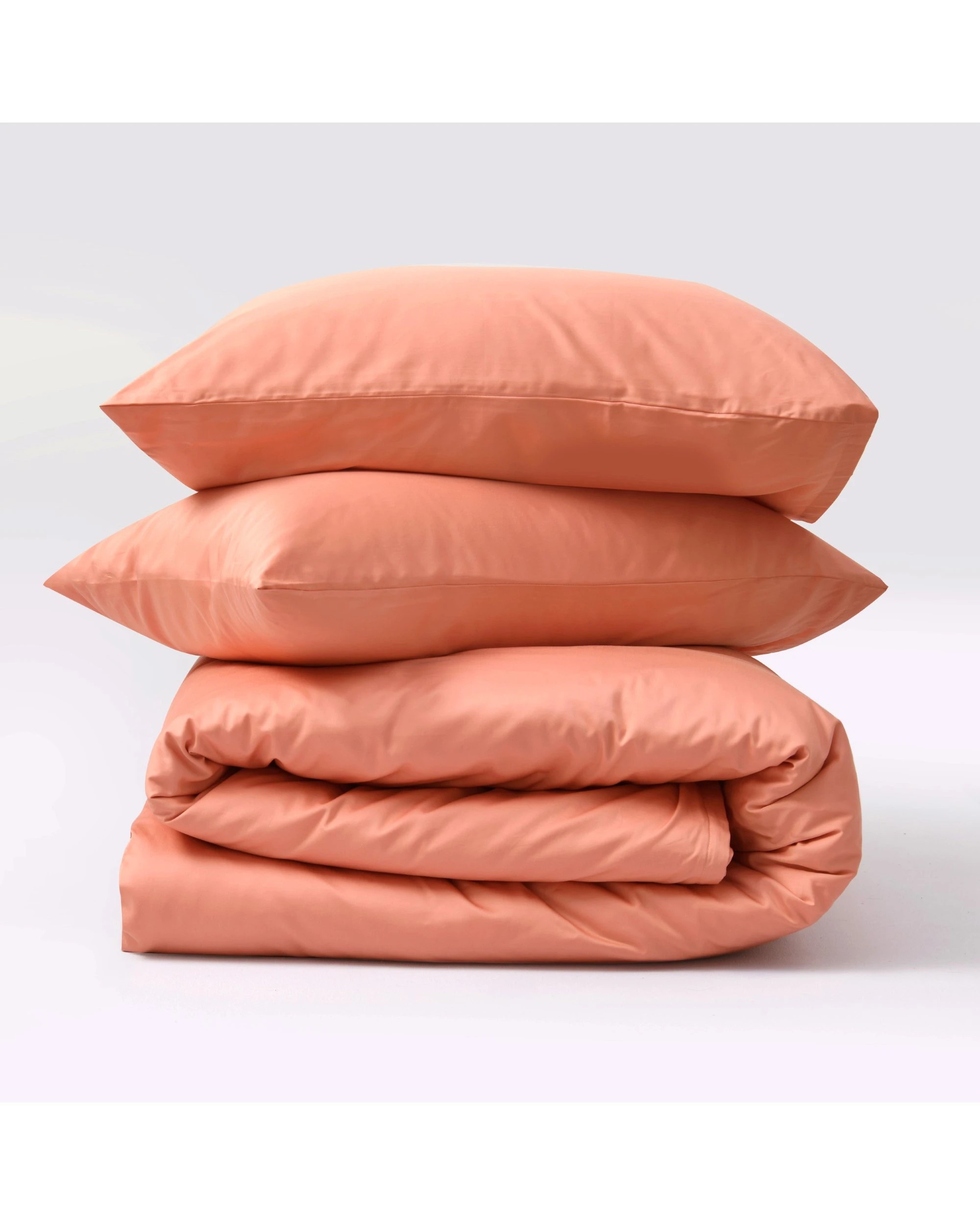 2 Serene 400TC Bamboo Cotton Sateen Quilt Cover Set - Super King Bed - Clay, 2 of 5