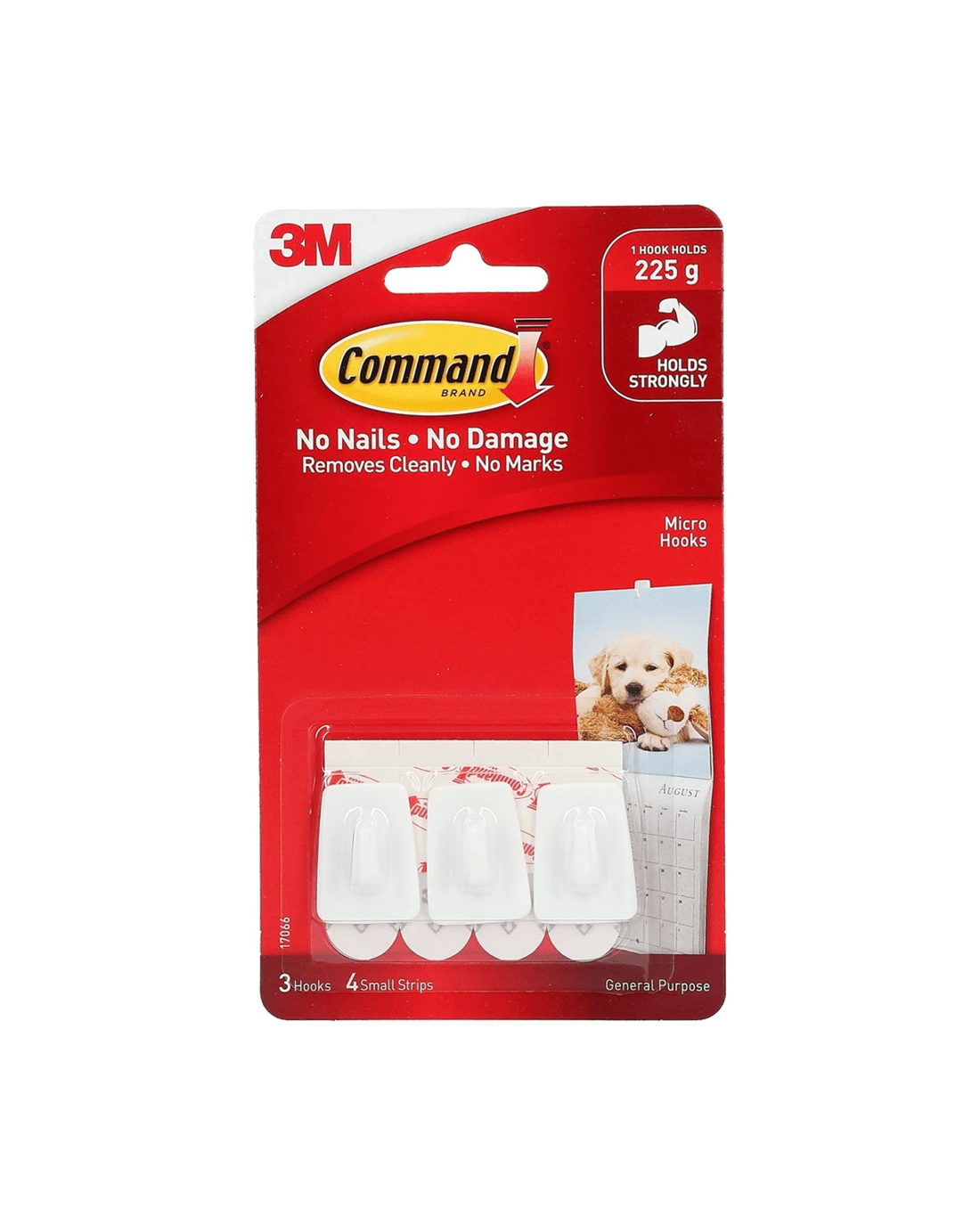 1 3 Pack Command Mounting Hooks Micro - White, 1 of 5