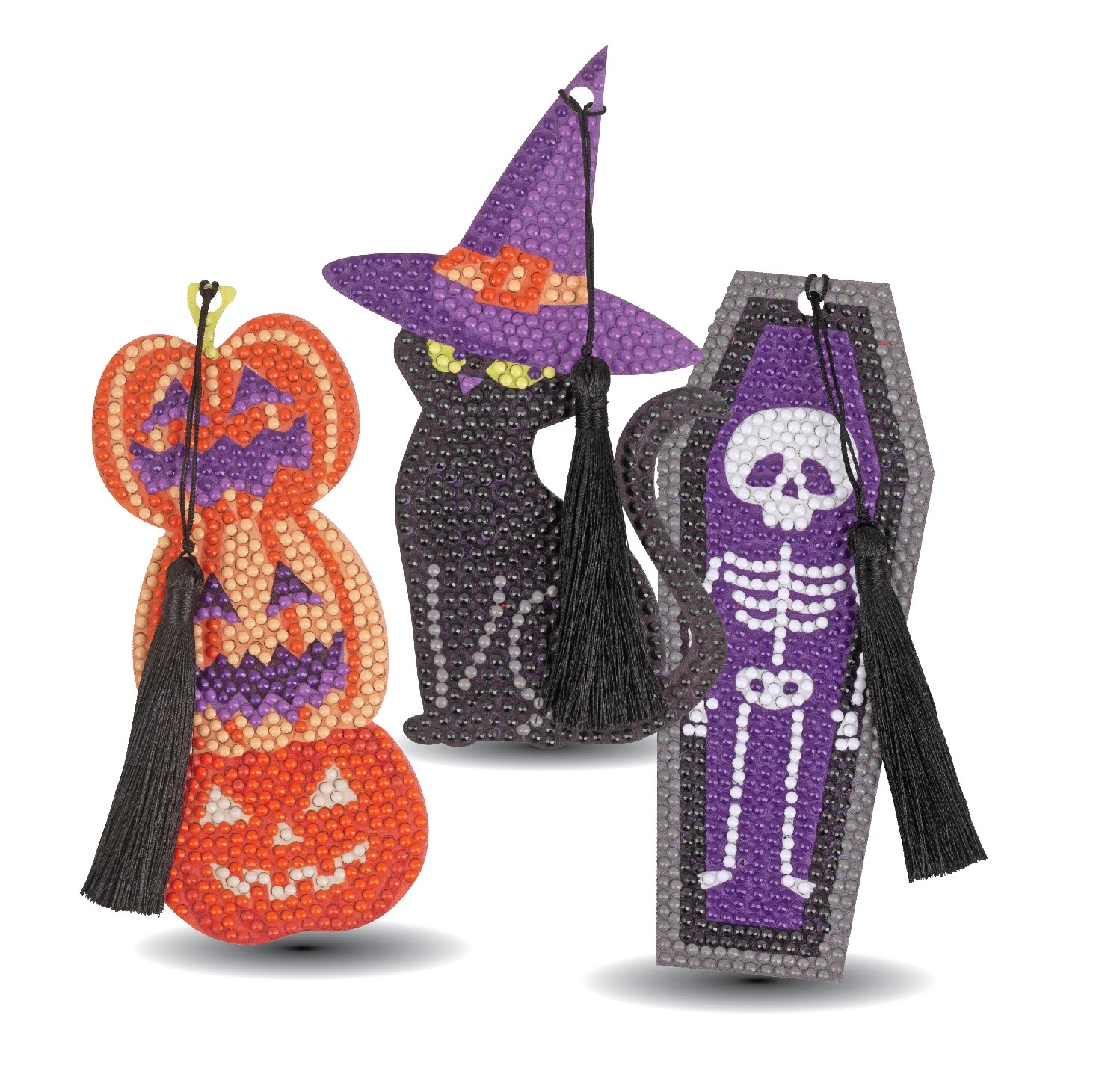 2 Halloween Craft Gem Art Bookmarks, 2 of 4