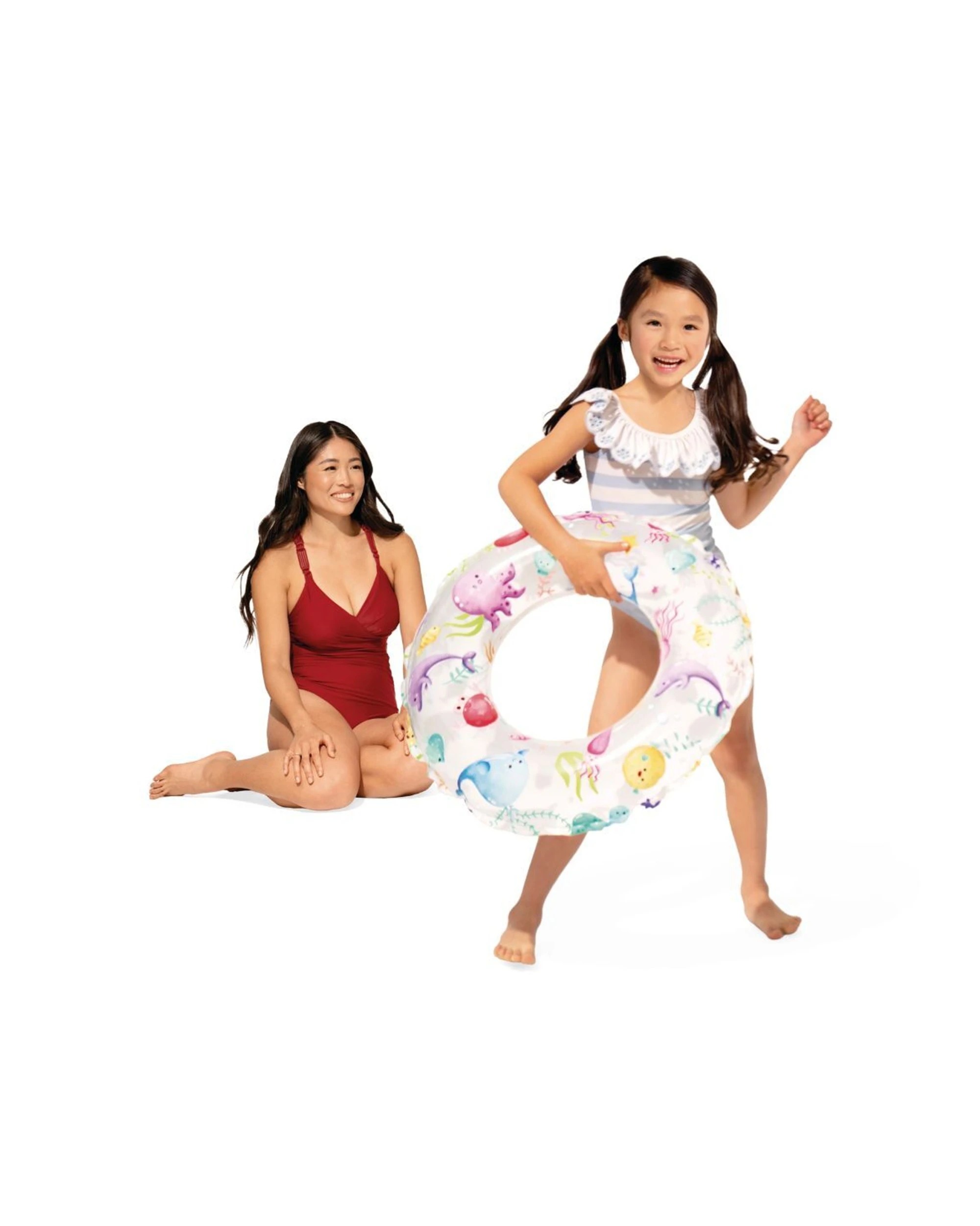 8 Intex Lively Print Swim Rings Inflatable Kids Floats 6-10Y+ - Assorted, 8 of 8