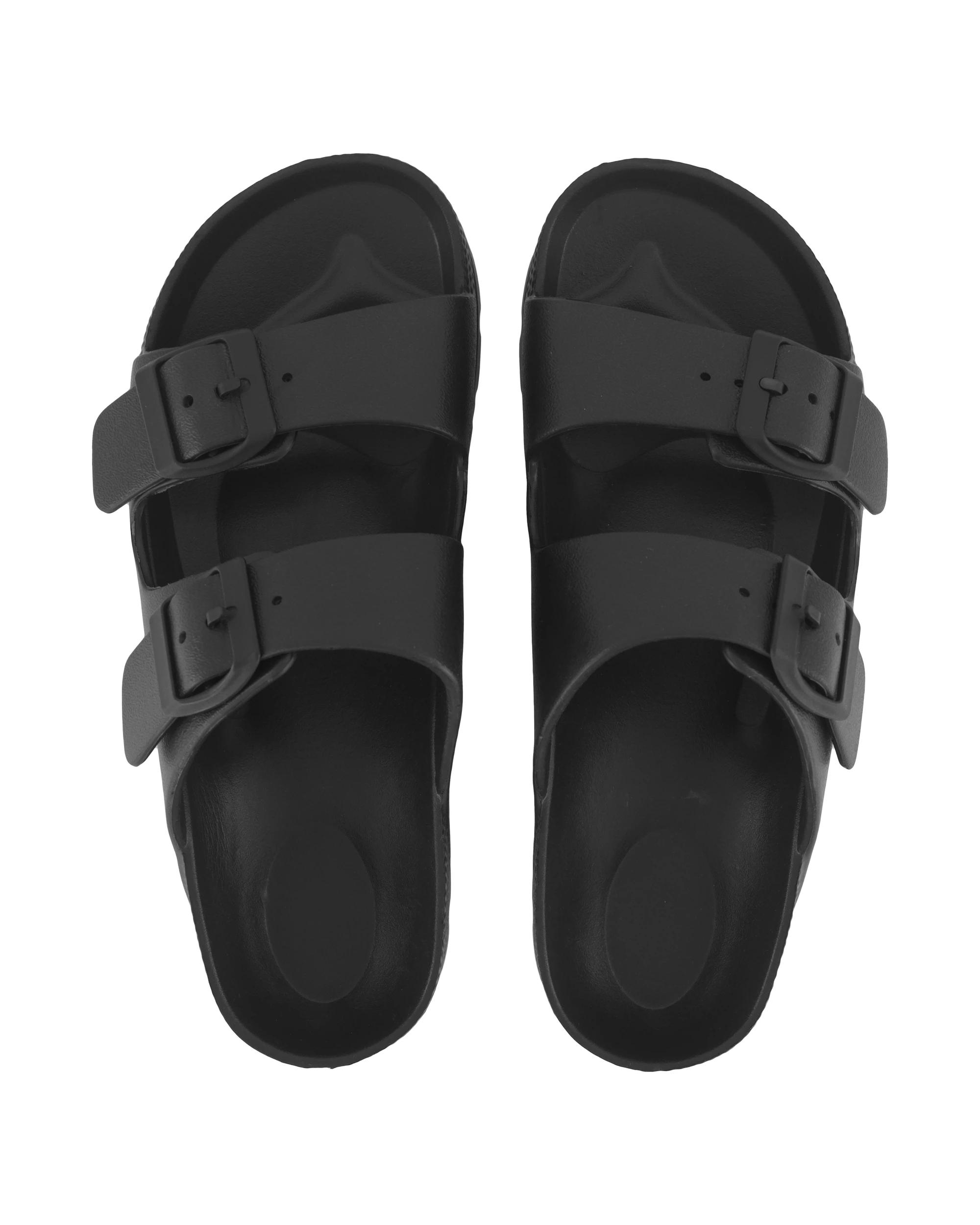 2 Two Band Beach Slides Black, 2 of 3