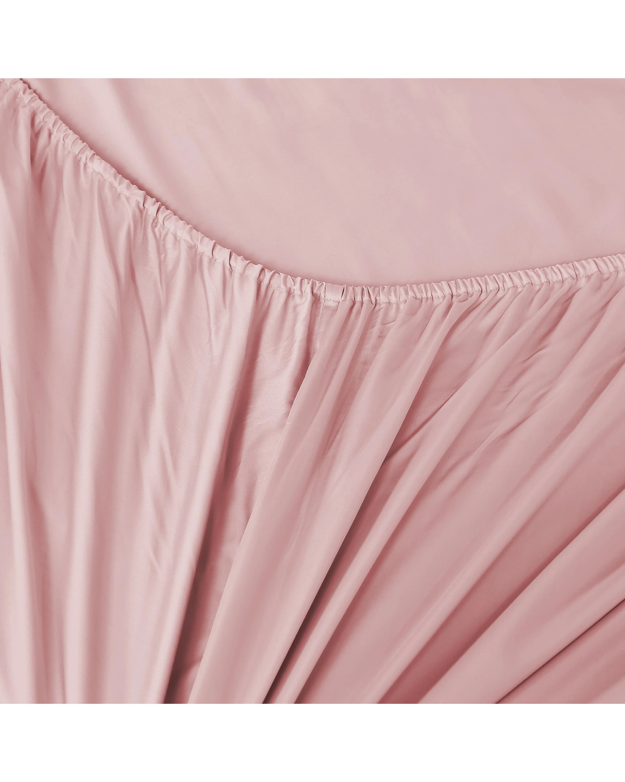 6 Natural Home 400TC 100% Bamboo Sateen Sheet Set - Super King Bed - Blush Pink, 6 of 6