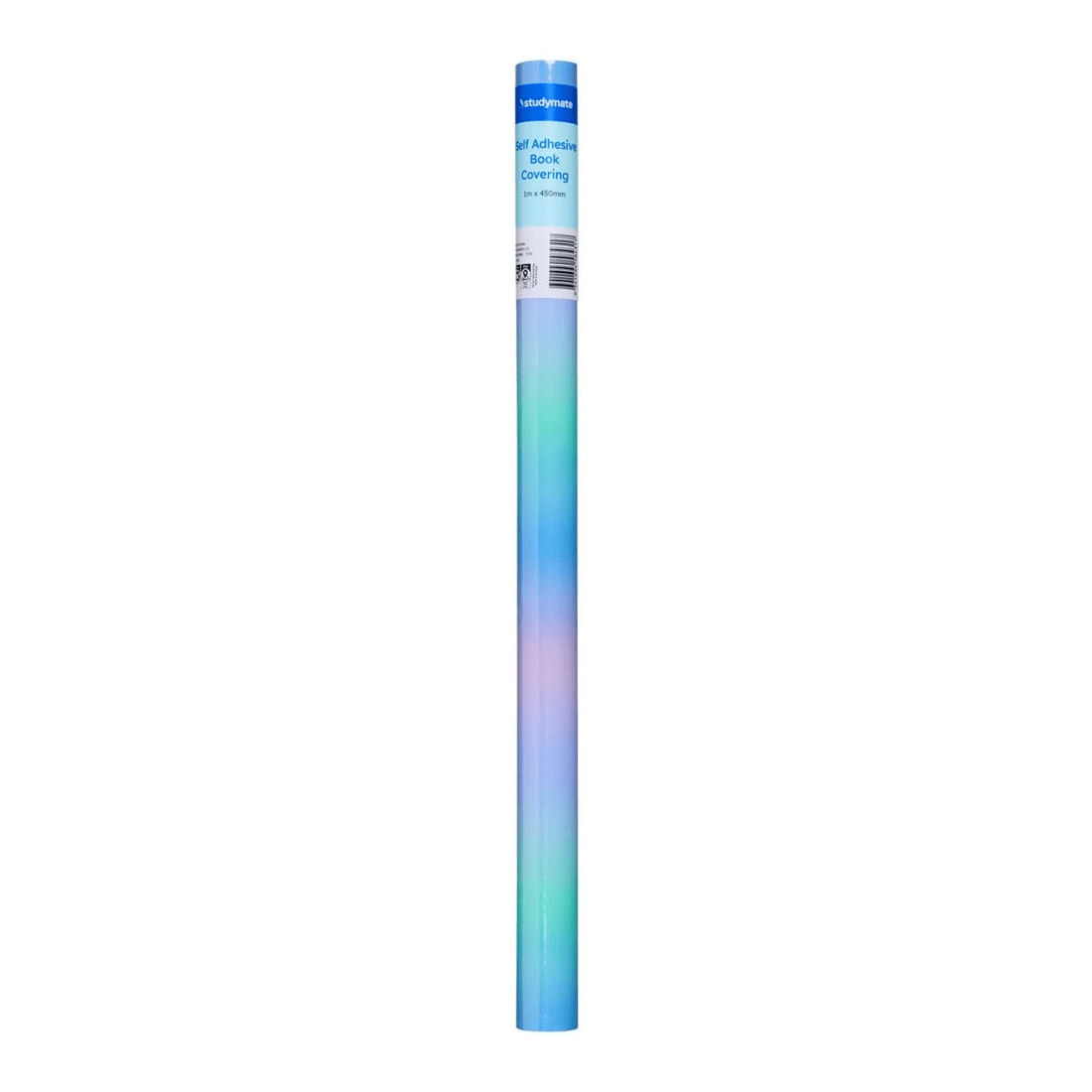 2 Studymate Book Cover Roll 1m x 450mm Blue Green Ombre, 2 of 3