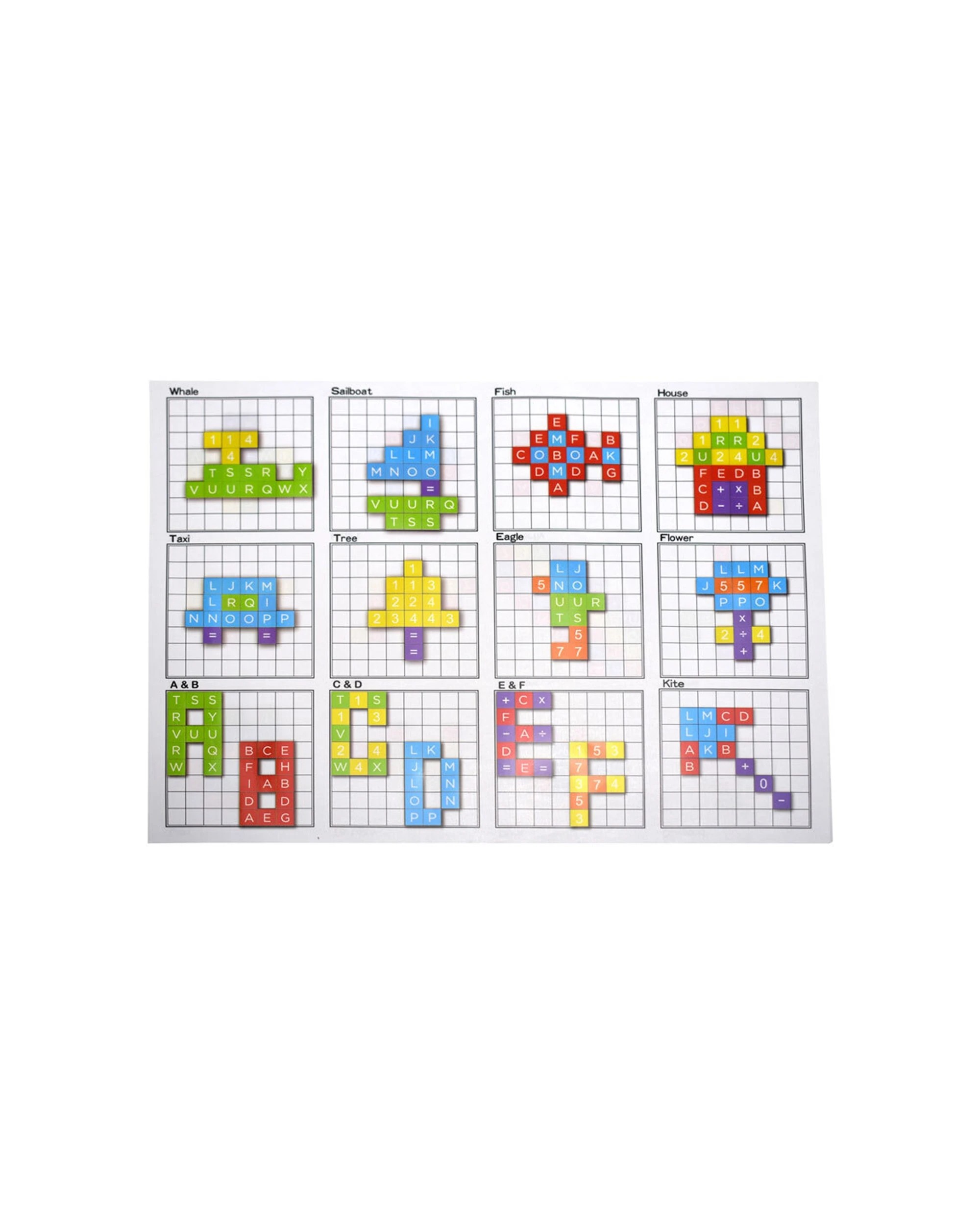 4 Kaper Kidz My Magnetic Notebook Alphabet Numbers And Mosaics Educational Toy - Multi, 4 of 5