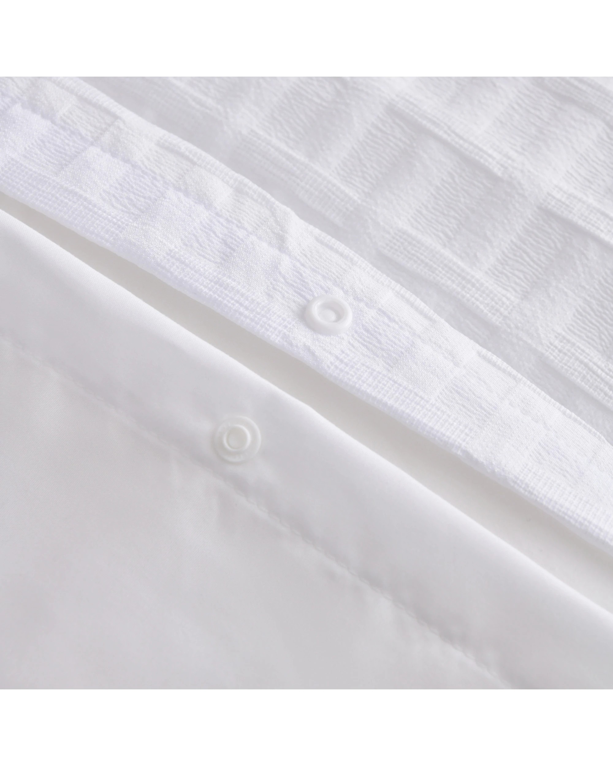 6 Dreamaker Aubrey Jacquard Quilt Cover Set - Super King Bed - White, 6 of 7