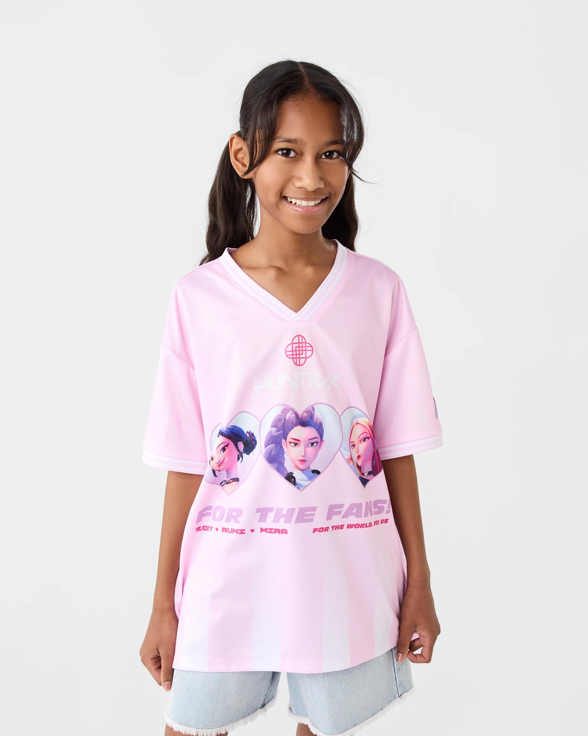 1 KPop Demon Hunters Huntrix License Mesh T-shirt Kpop Dh, 1 of 7