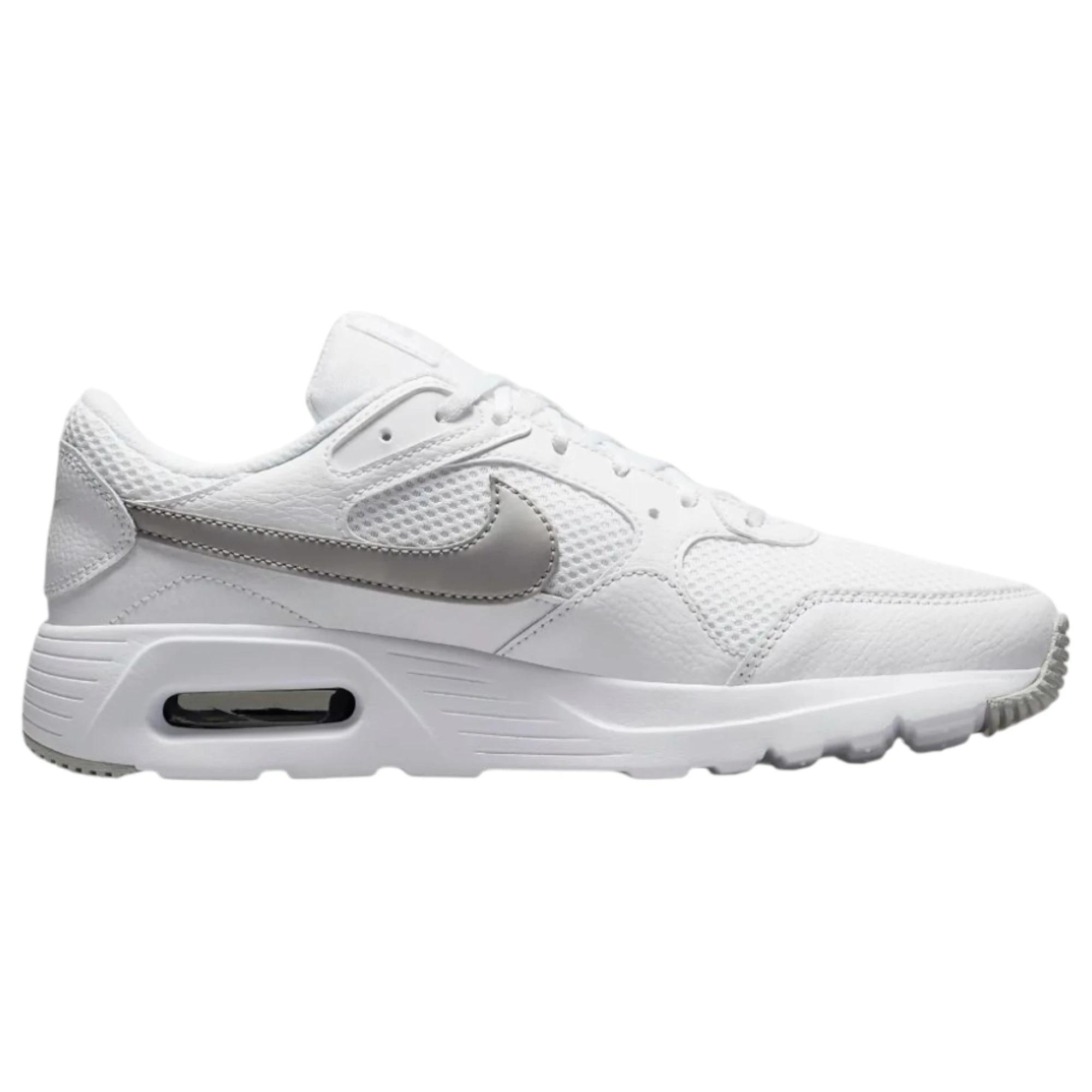2 Nike Womens SC White/ Metallic Platinum Athletic Shoes WHITE/METALLIC PLATINUM, 2 of 7