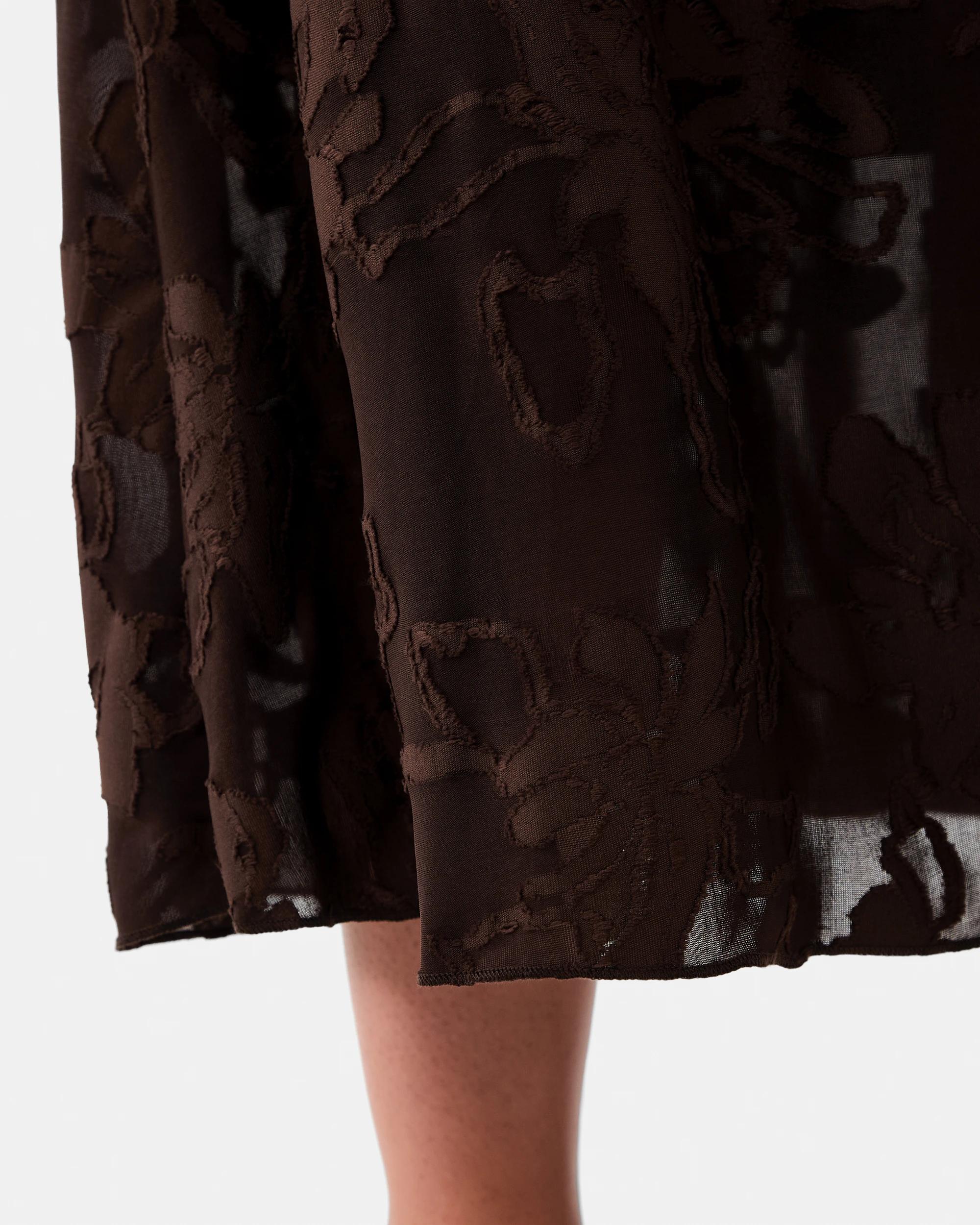 5 Jacquard Skirt Melt Brown, 5 of 5