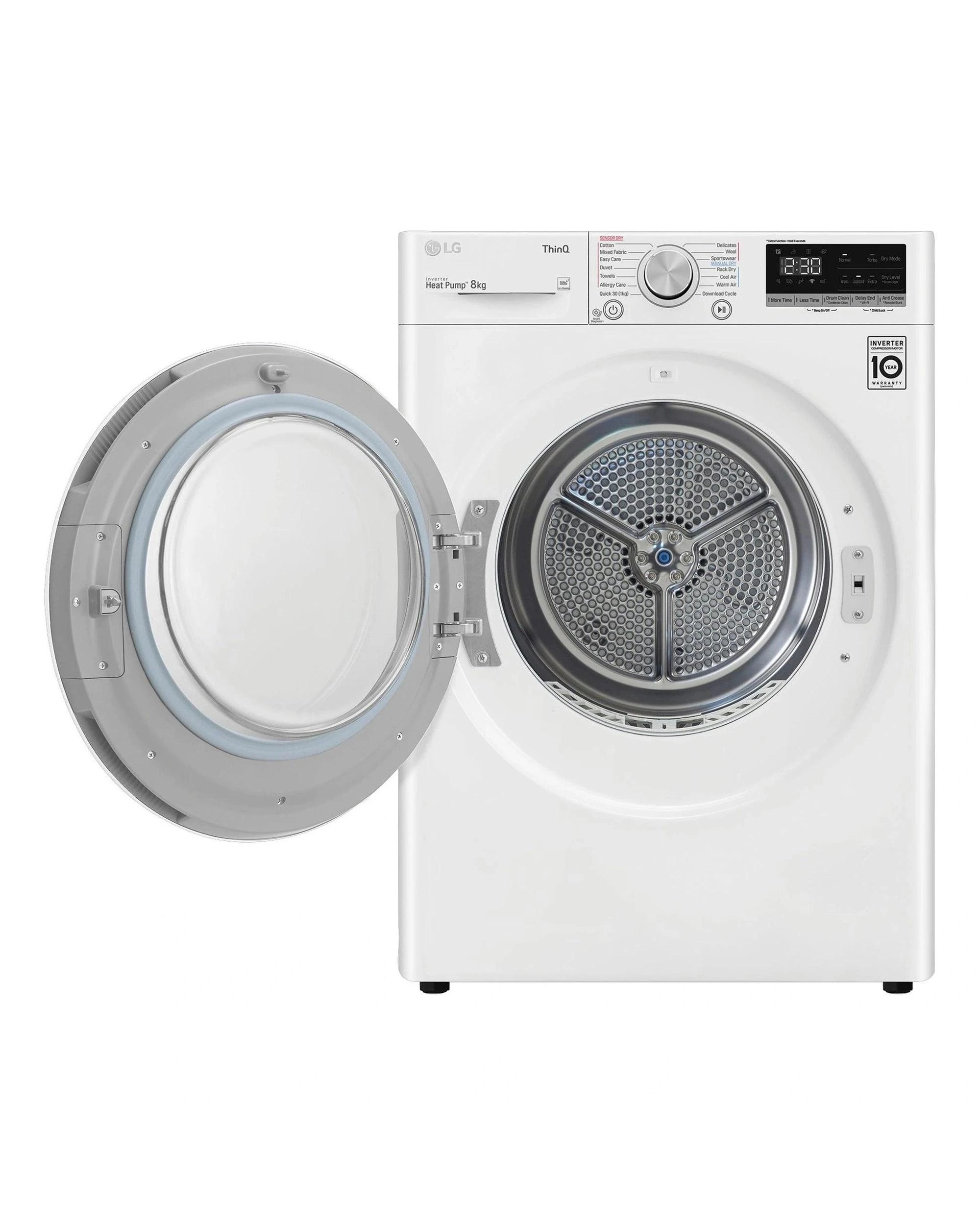 4 LG DVH508W 8kg Series 5 Heat Pump Dryer, 4 of 10