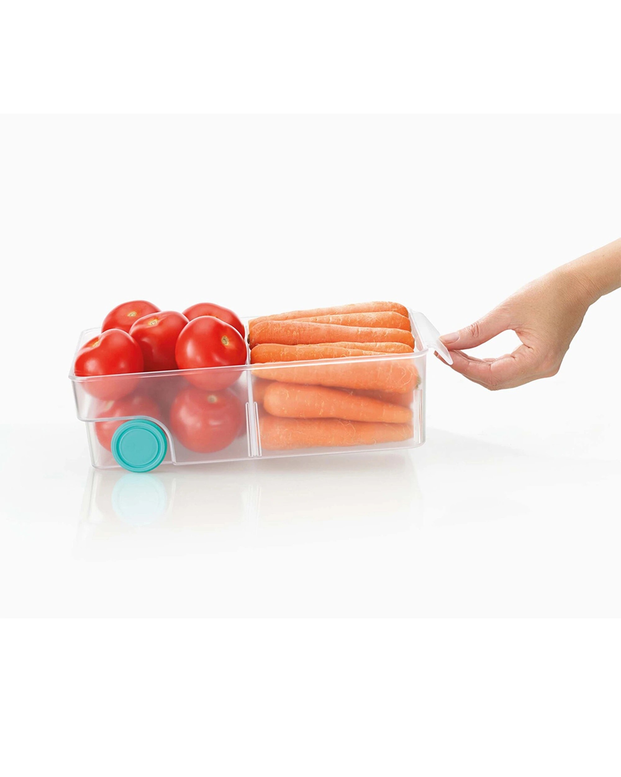 3 Joseph Joseph FridgeStore 31cm Large Storage Bin Twin Pack Easy Pull Handle - Clear, 3 of 6