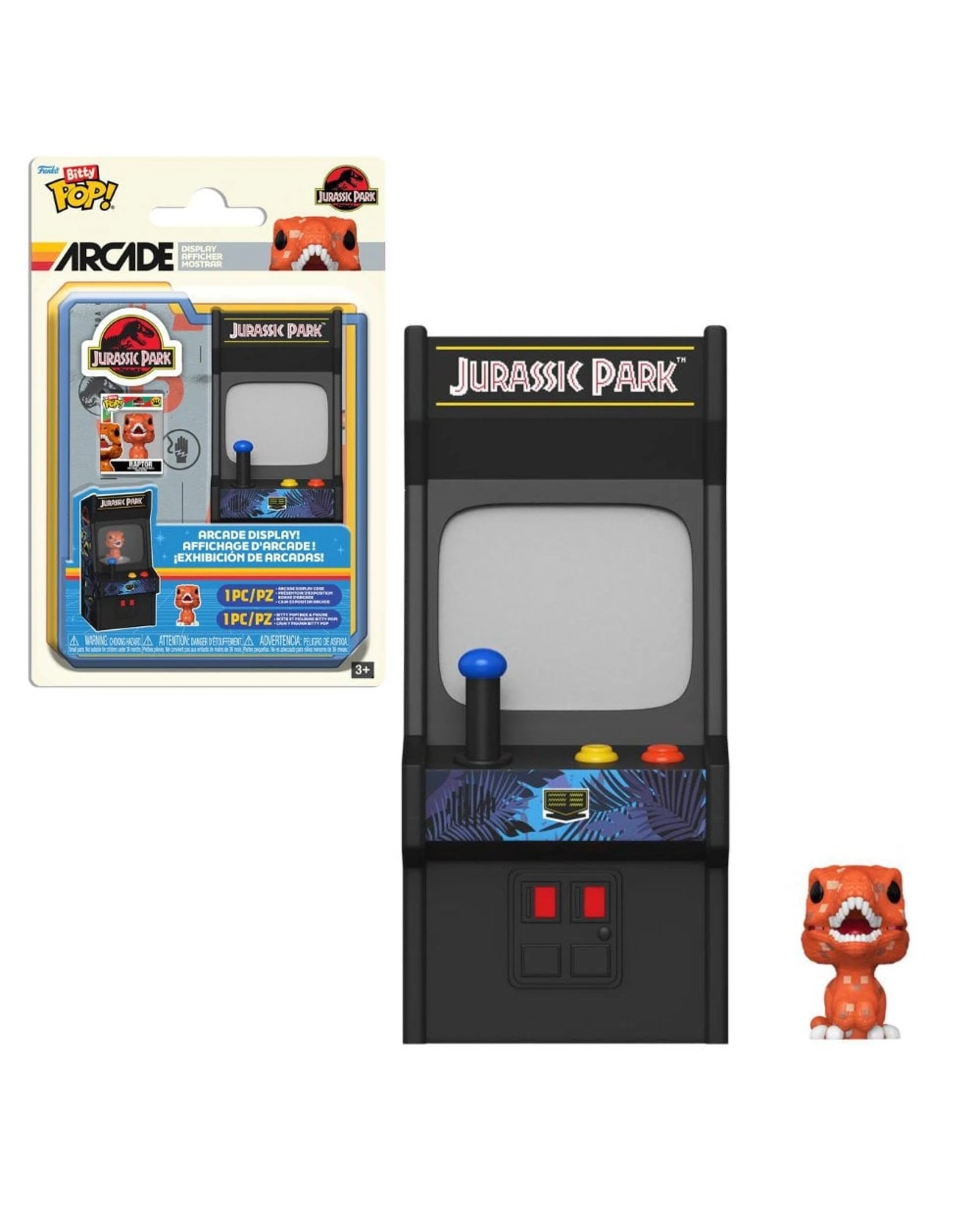 1 Jurassic Park Raptor Funko Bitty POP! Arcade Display Vinyl, 1 of 7