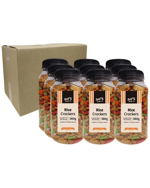 J.C.'s Quality Foods Mixed Rice Crackers 380g 9 Pack