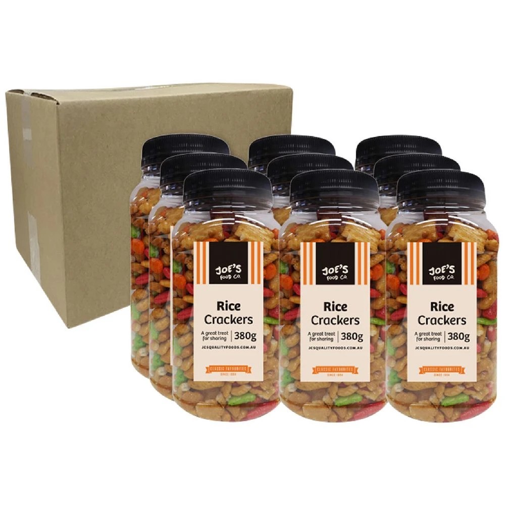 1 J.C.'s Quality Foods Mixed Rice Crackers 380g 9 Pack, 1 of 2