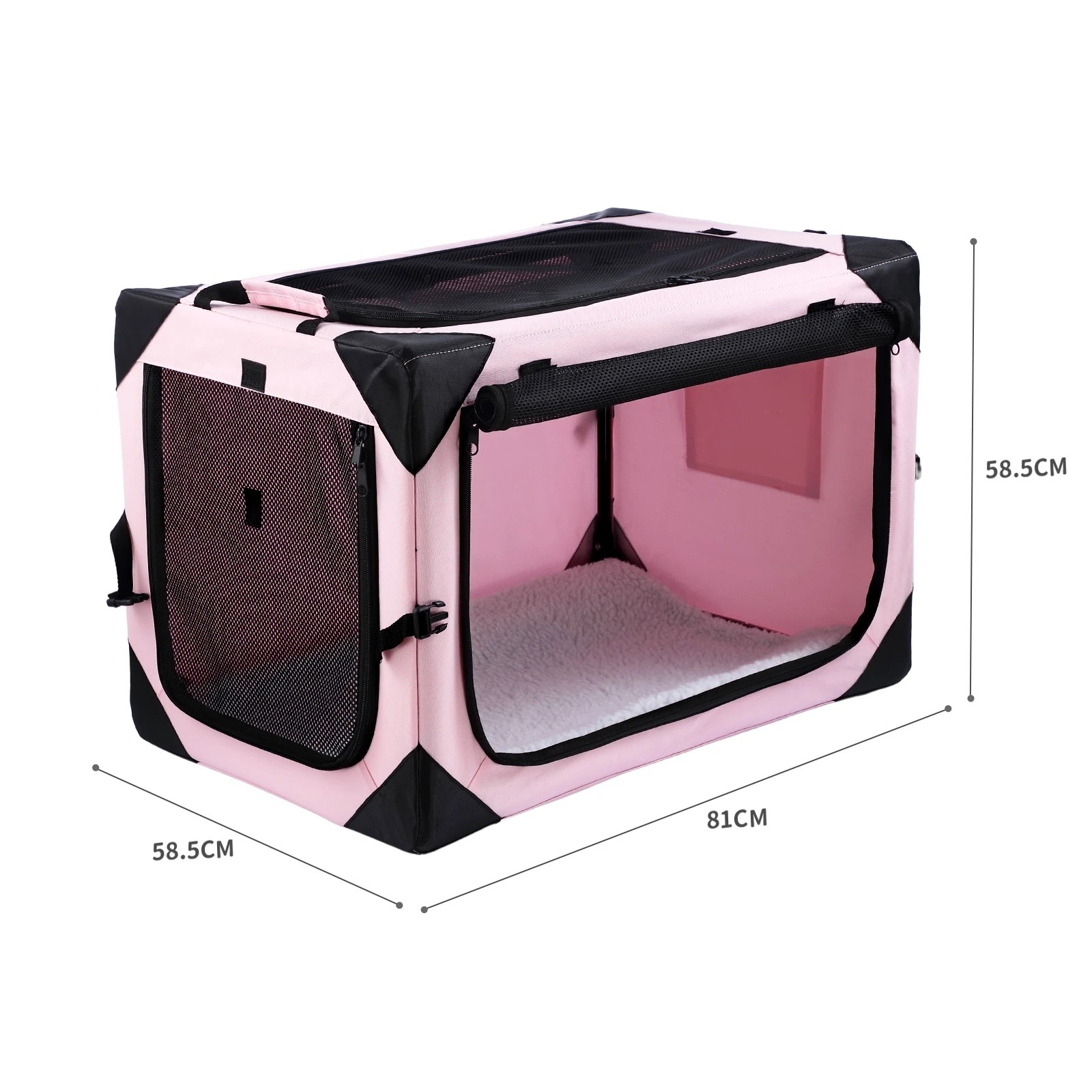4 Pet Scene Dog Pet Cat Crate Cage Rabbit Hutch Bird Puppy Pink, 4 of 7