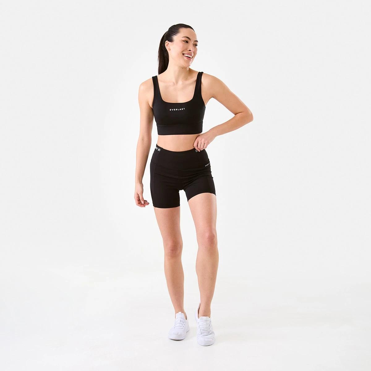 5 Everlast Womens Sculpt Bike Shorts EVERLAST BLACK, 5 of 5